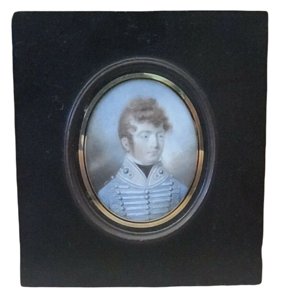 Portrait Miniature Of Captain Maitland Pow Battle Of Waterloo
