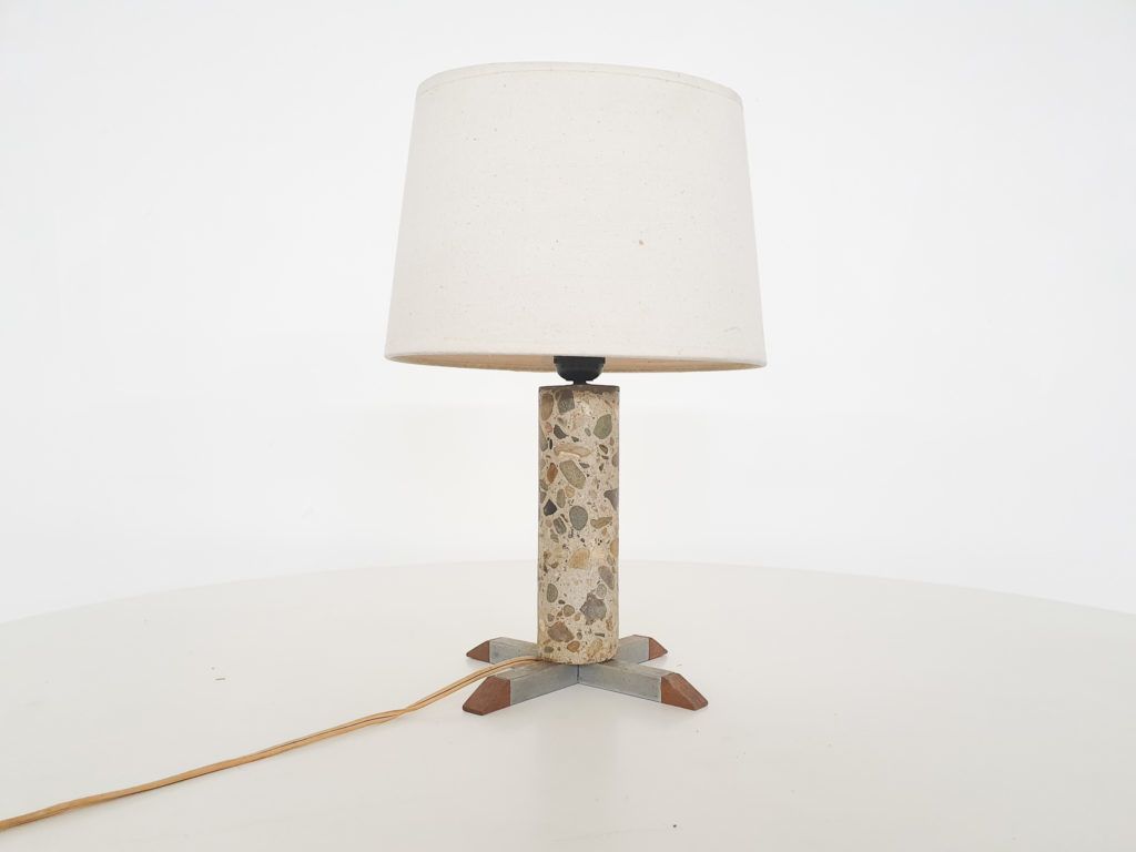 Klein Stenen Tafellampje, Frankrijk, Ca. Jaren 1960