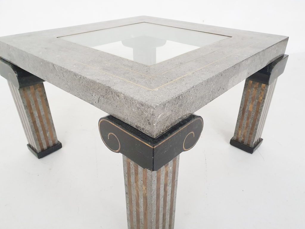 Maitland Smith Tesselated Coffee Table, U.S.A., Jaren 1980 photo Meubels