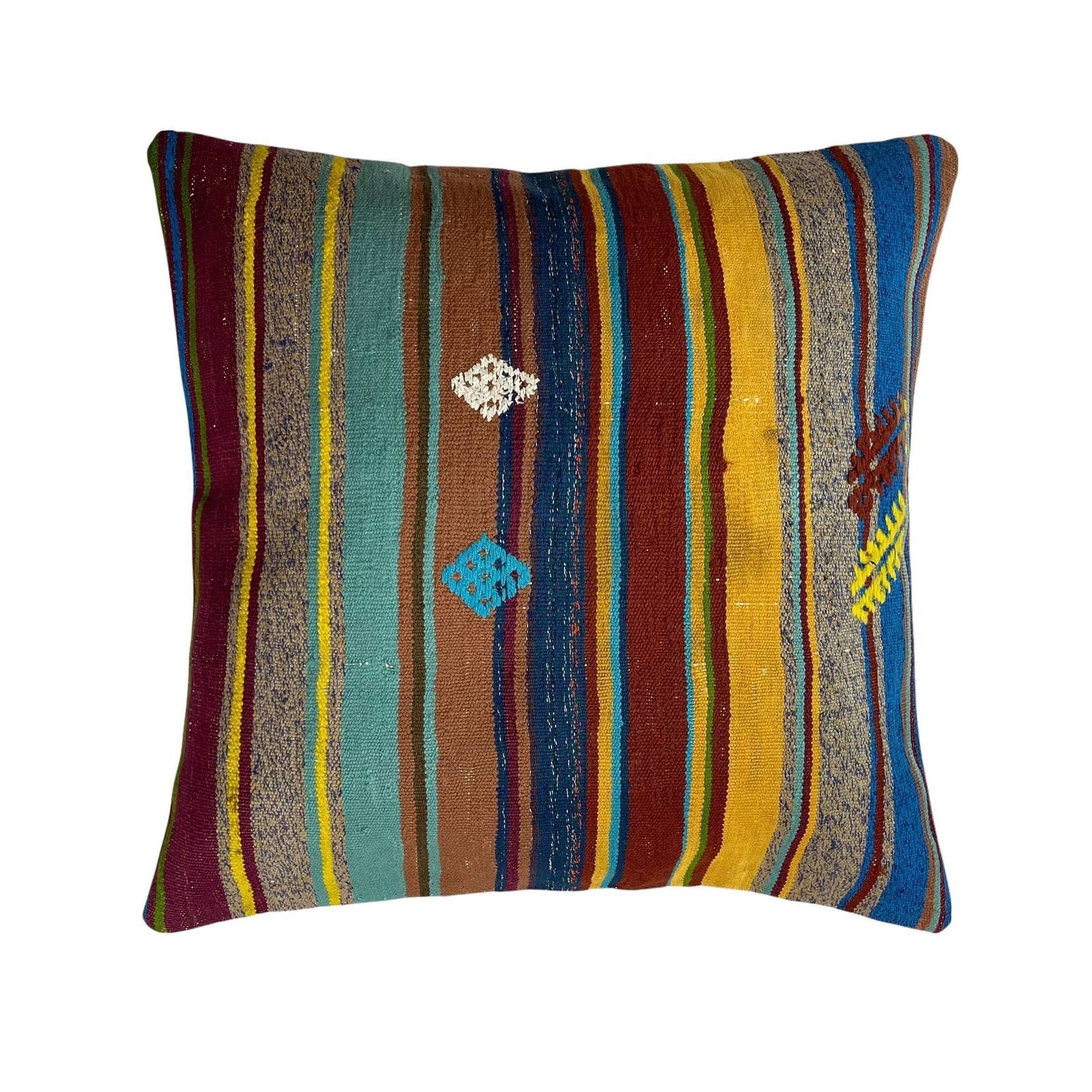 Kilim Pillow Tapis Kelim Kilim Pillow Cover ,Vintage Meditation Bench Kelim Teppich Boho Kilim Cushion Kilim Sofa Turkish Pillow