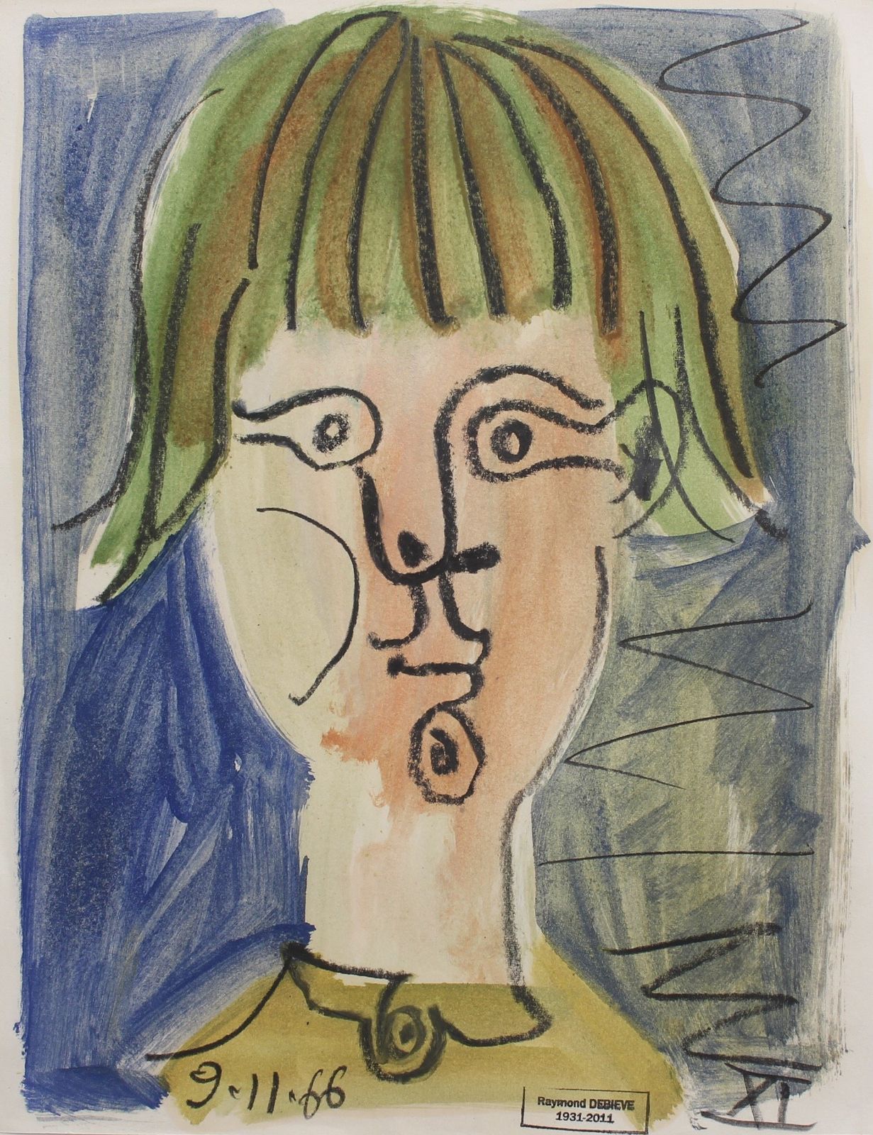 'Portrait Of A Girl' By Raymond Debiève (1966) photo furniture