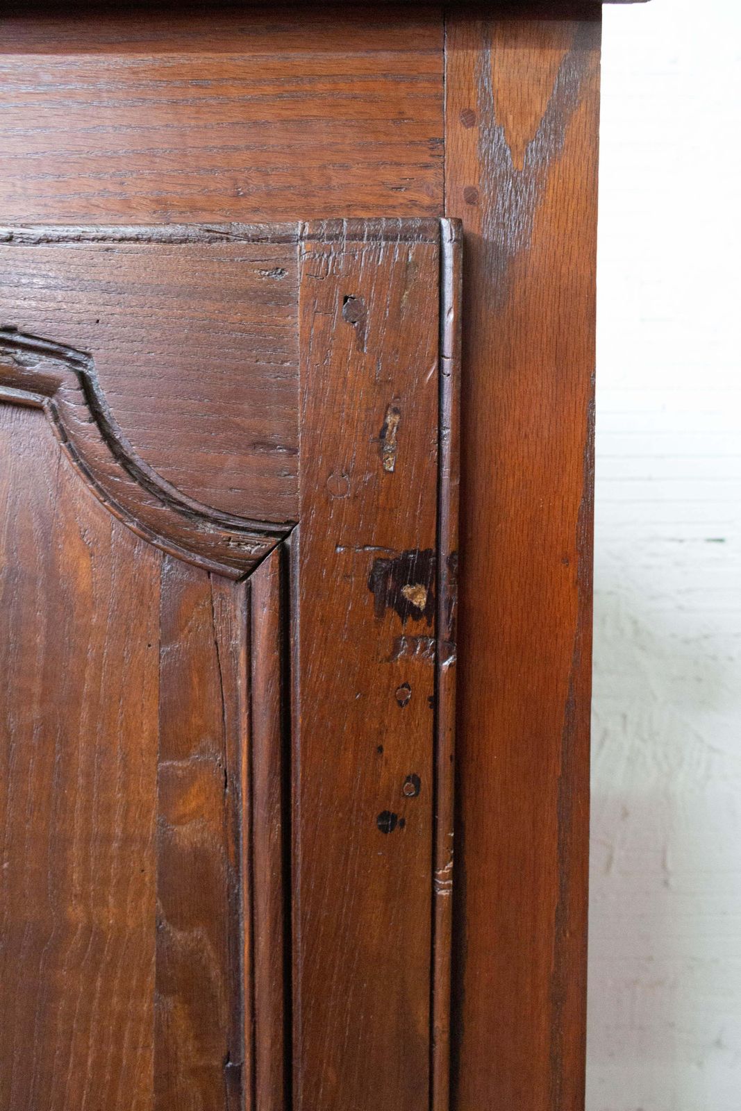 French Corner Cabinet Louis XV Style, Oak, Late 19th Century photo vinterior