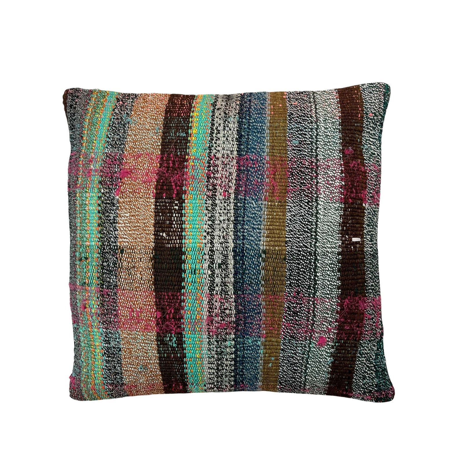 Kilim Pillow 60 X 60 Cm Tapis Kelim Kilim Pillow Cover ,Vintage Meditation Bench Kelim Teppich Boho Kilim Cushion Kilim Sofa Turkish Pillow photo vinterior