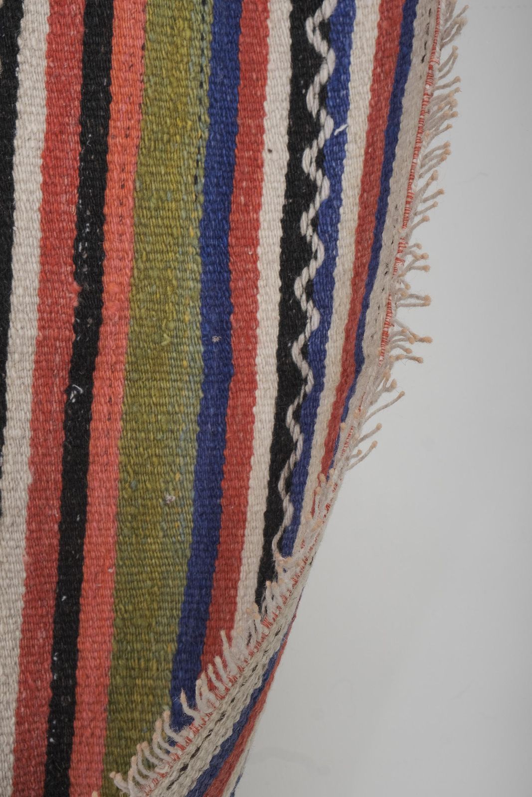 Vintage Handwoven Oversize Striped Turkish Kilim Rug7'5" X 10'8" photo vintage