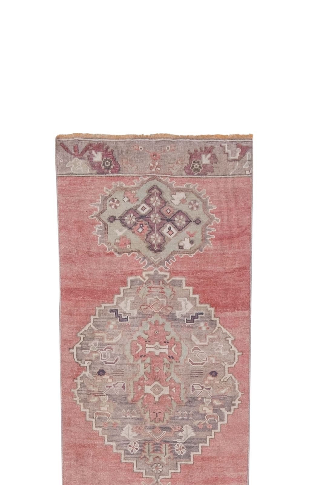 Vintage Turkish Oushak Runner With Eclectic Mediterranean Style Long Runner 2'9" X 21'8" photo vinterior