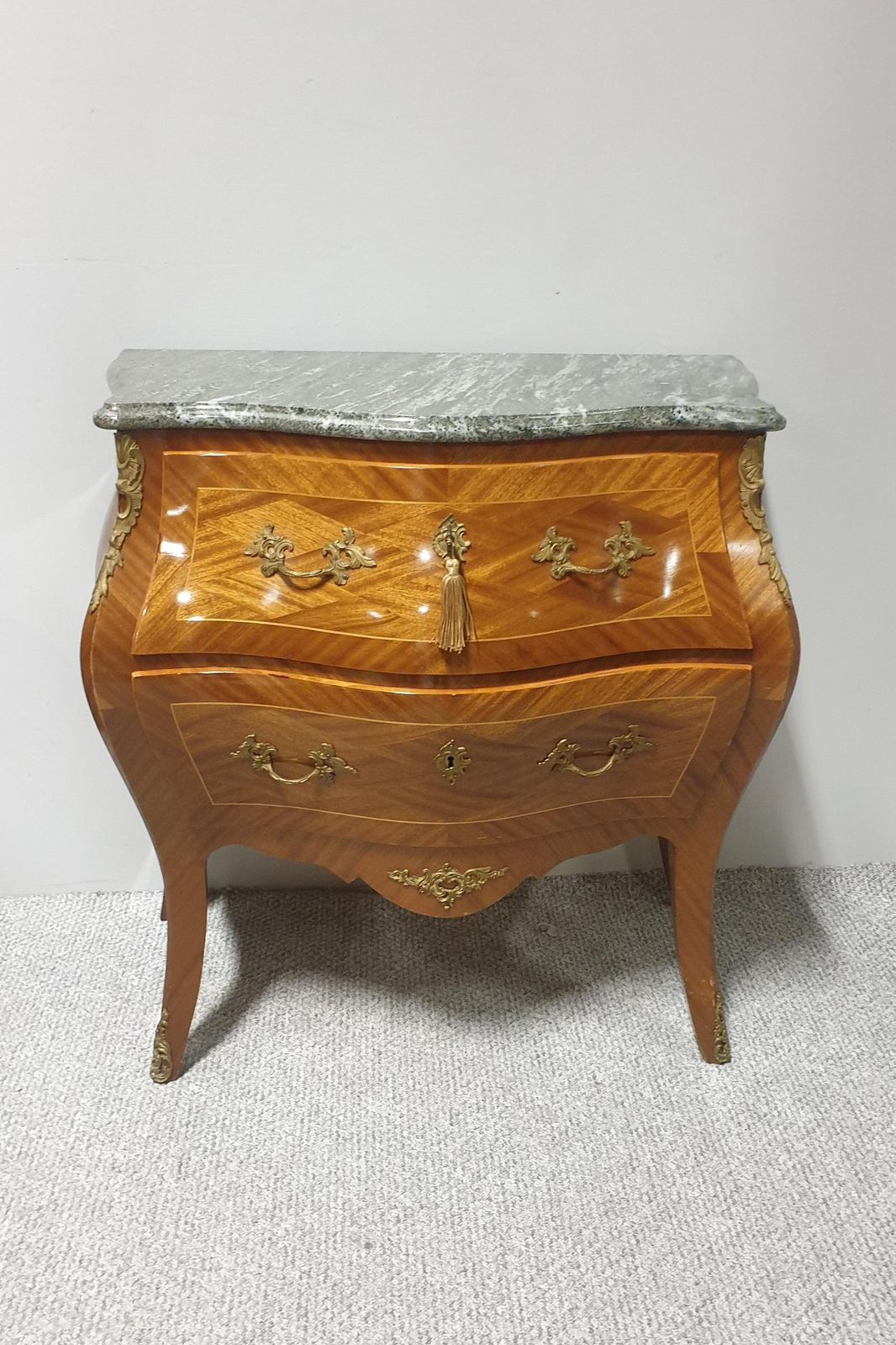 Super French Marble Topped Commode Chest Of Drawers photo furniture