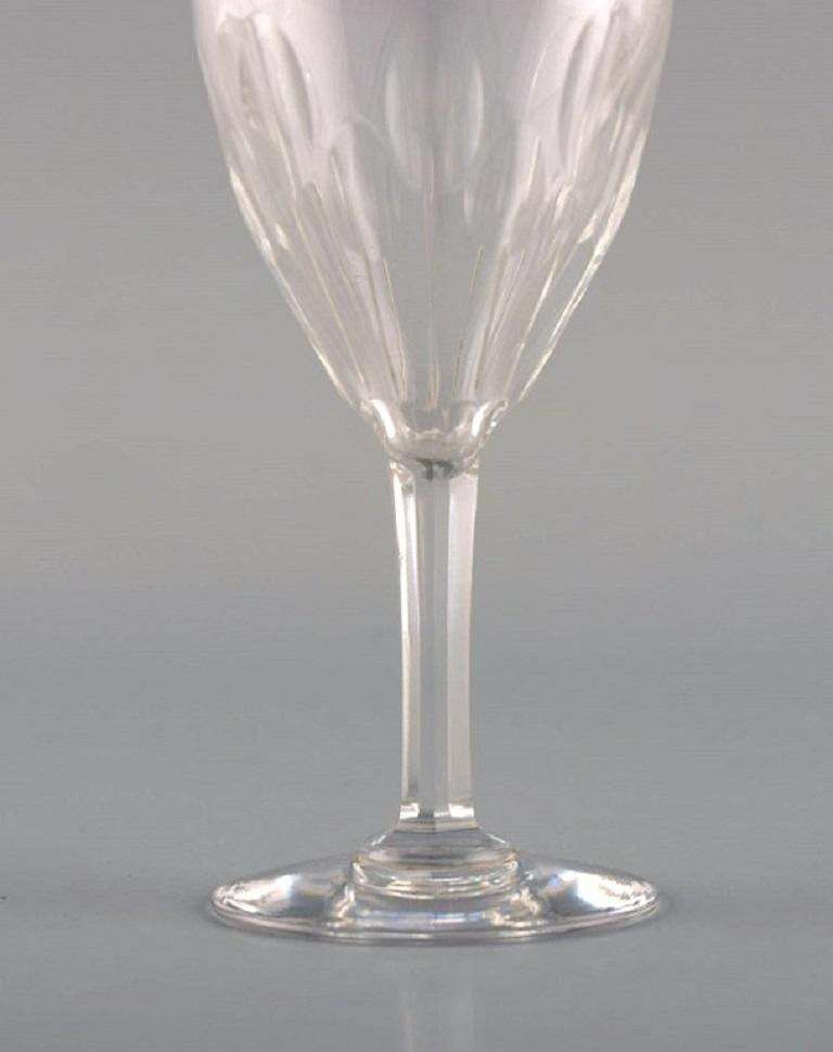 Baccarat, France, Seven Tallyrand Glasses In Clear Mouth Blown Crystal Glass photo buy