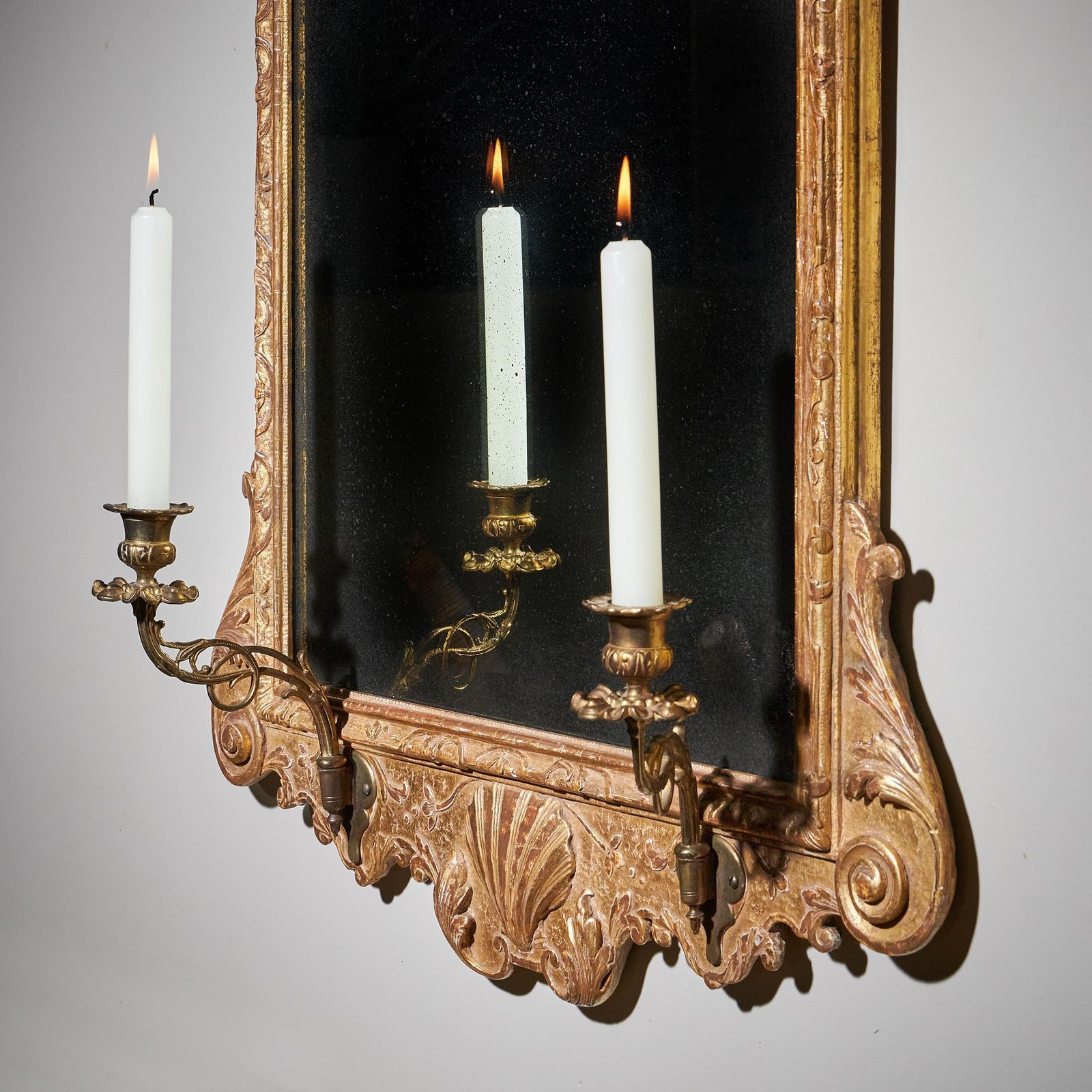 Fine 18th Century George I Gilt Gesso Pier Or Console Mirror, Manner Of Belchier photo 13900.0