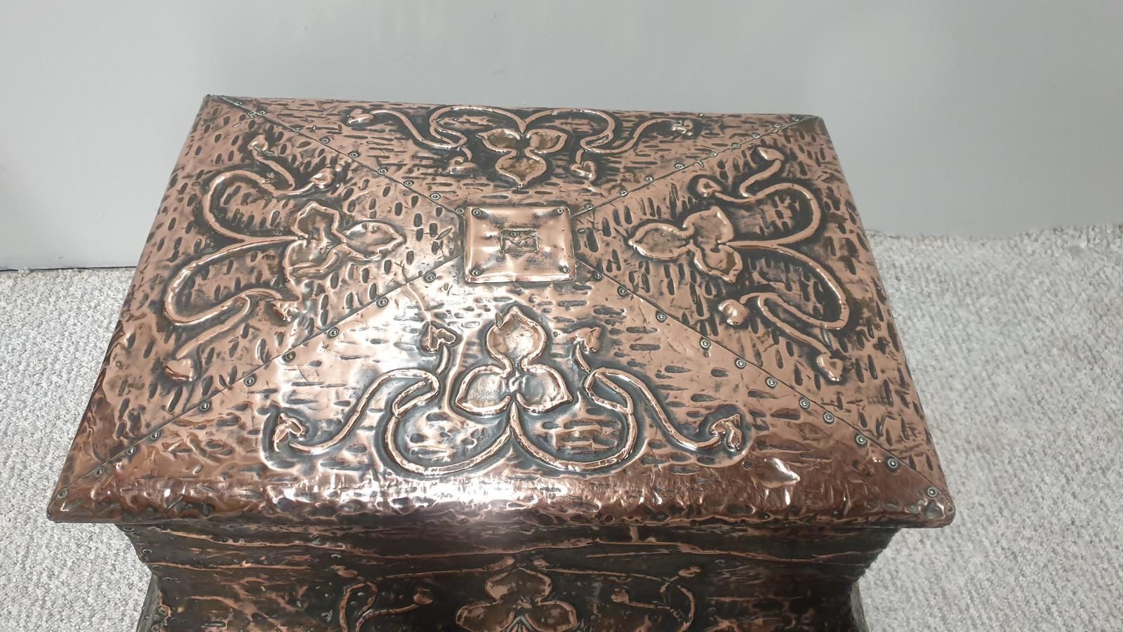 Very Nice Copper Fireside Box photo buy