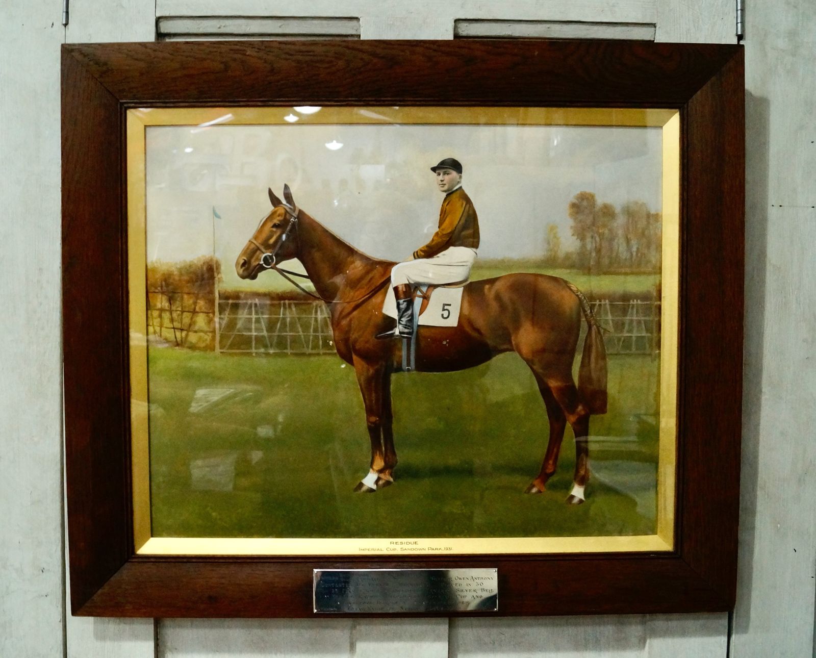 Oak Framed Sandown Park Imperial Cup Painted Print photo vinterior