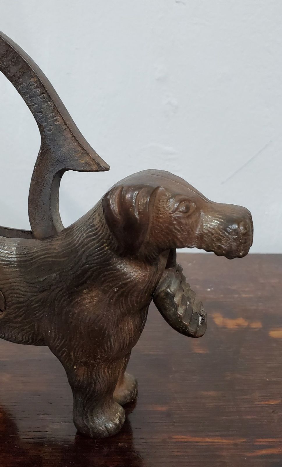 Victorian Cast Metal Nutcracker Dog C1880 photo vintage