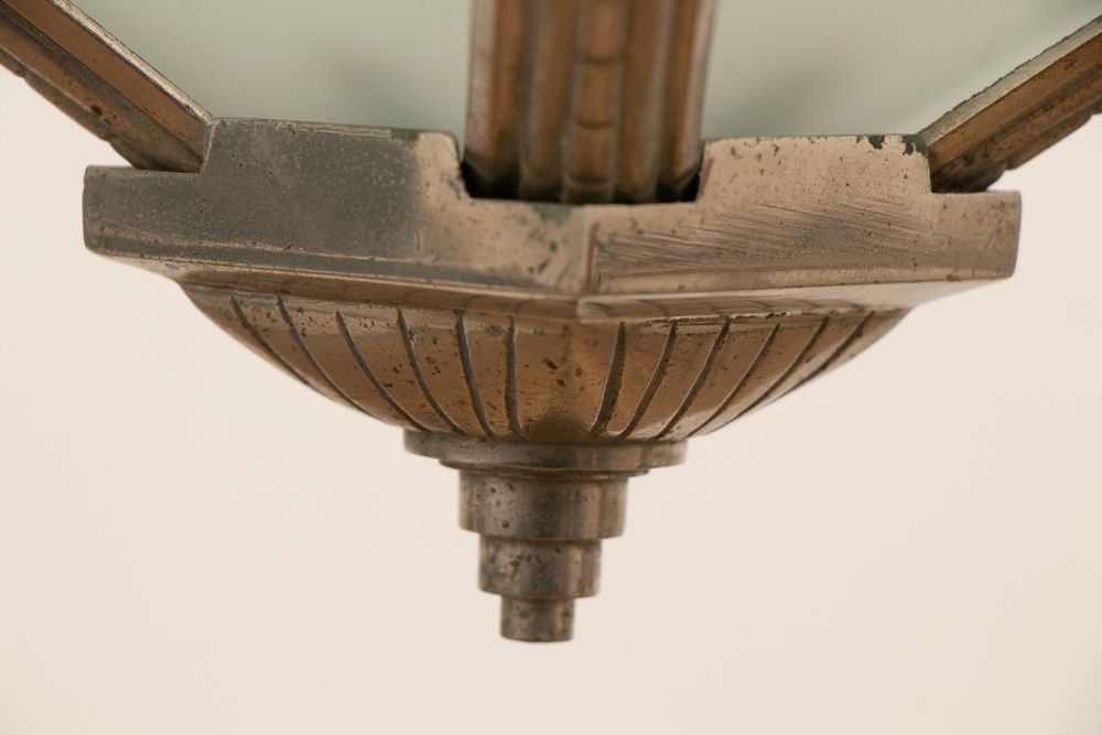 1100.0 French Modernist Art Deco Pendant Light C.1930 photo