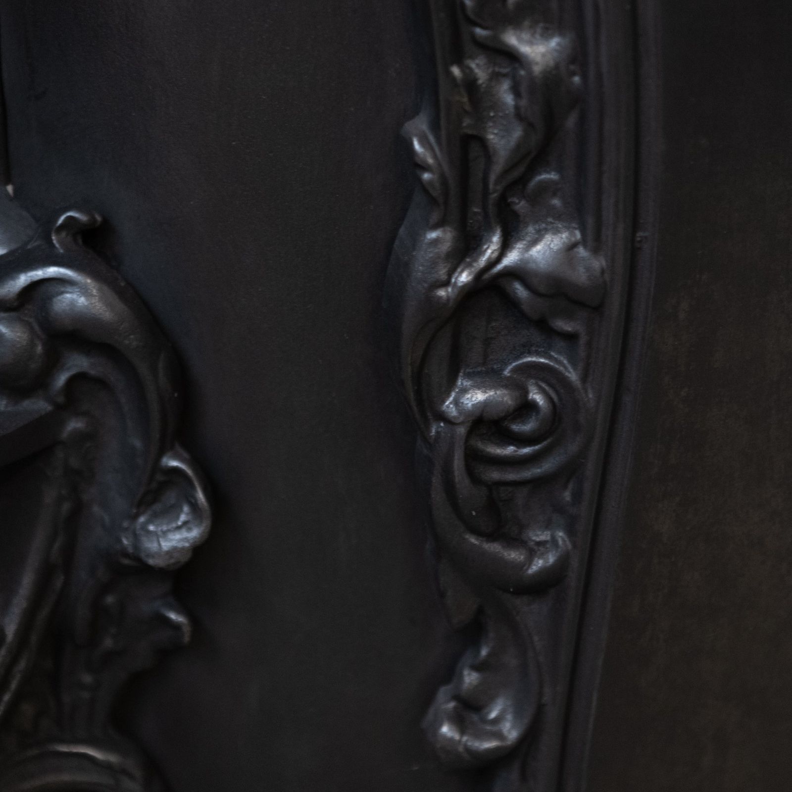 Ornate Reclaimed Victorian Style Cast Iron Insert photo 1040.0