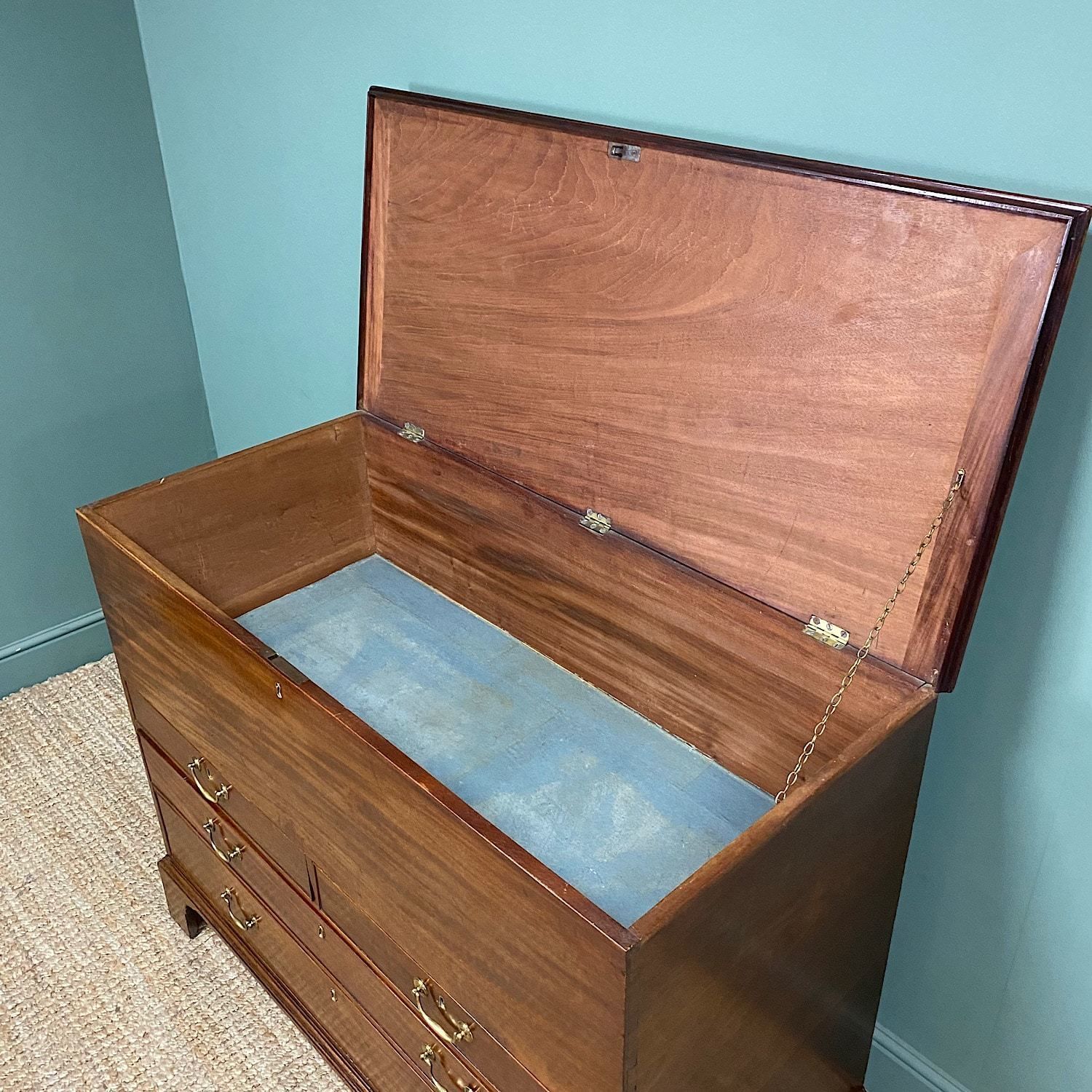 Spectacular Quality Georgian Mahogany Antique Chest photo Furniture
