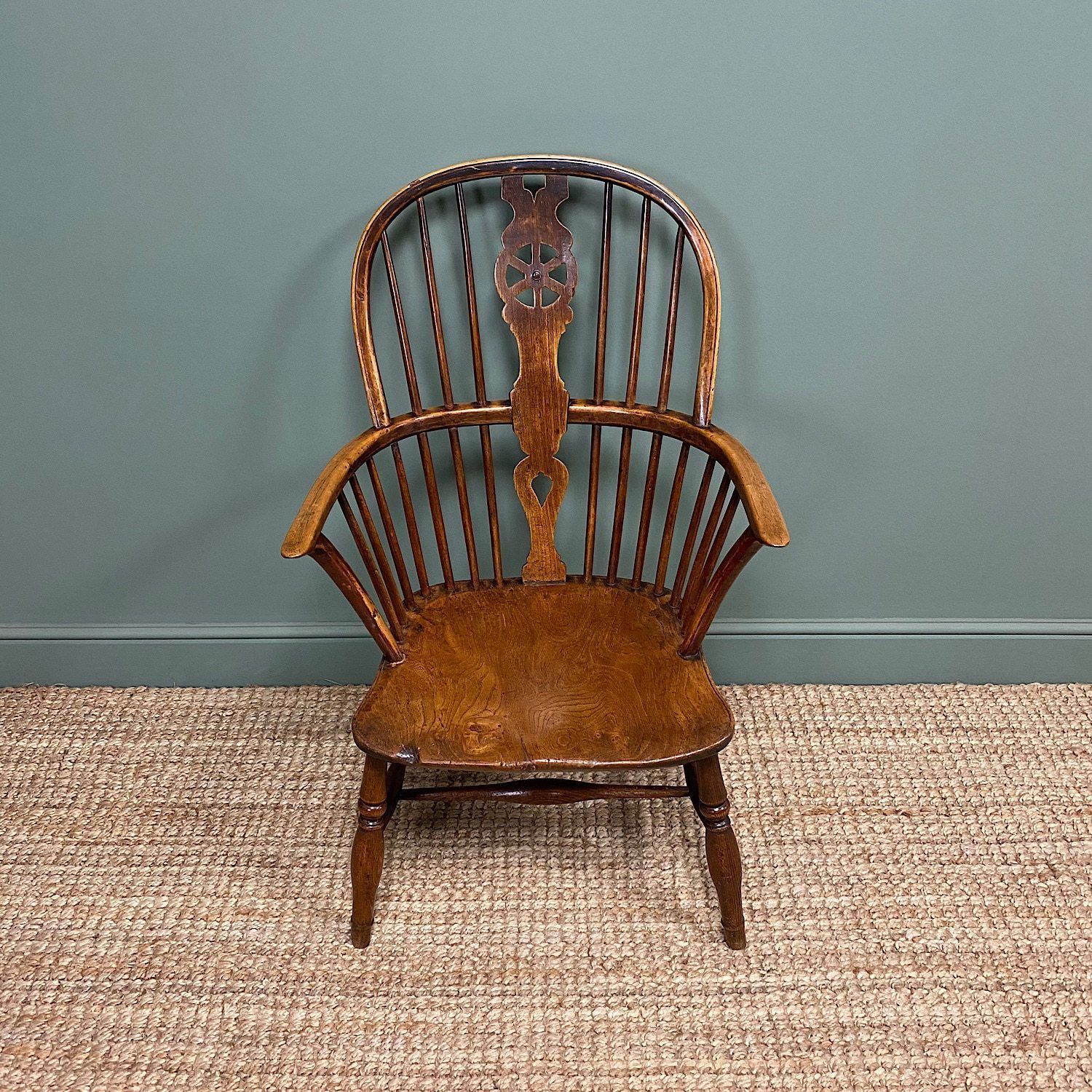 Georgian Wheel Back Antique Windsor Chair
