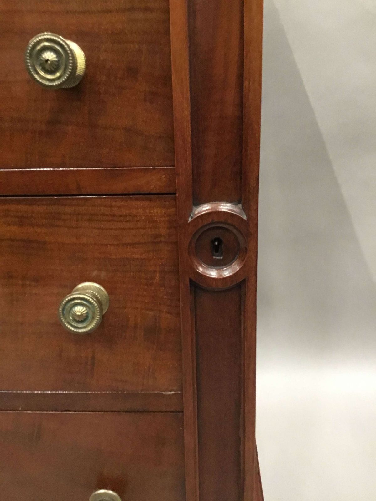 photo buy Regency Pair Of Mahogany Wellington Chests / Bedside Cabinets