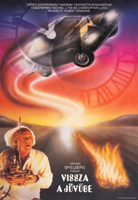 "Back To The Future" Original Vintage Film Poster, Hungarian, 1987