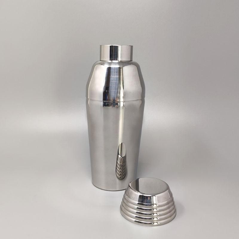 1970s Astonishing Cocktail Shaker By Guy Degrenne In Stainless Steel. Made In France photo for sale