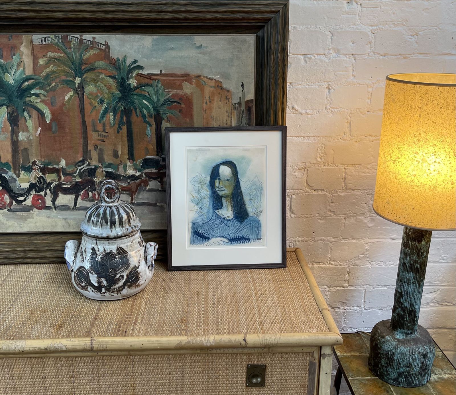 Portrait Of Smiling Woman' By Raymond Debiève (Circa 1970s) photo for sale