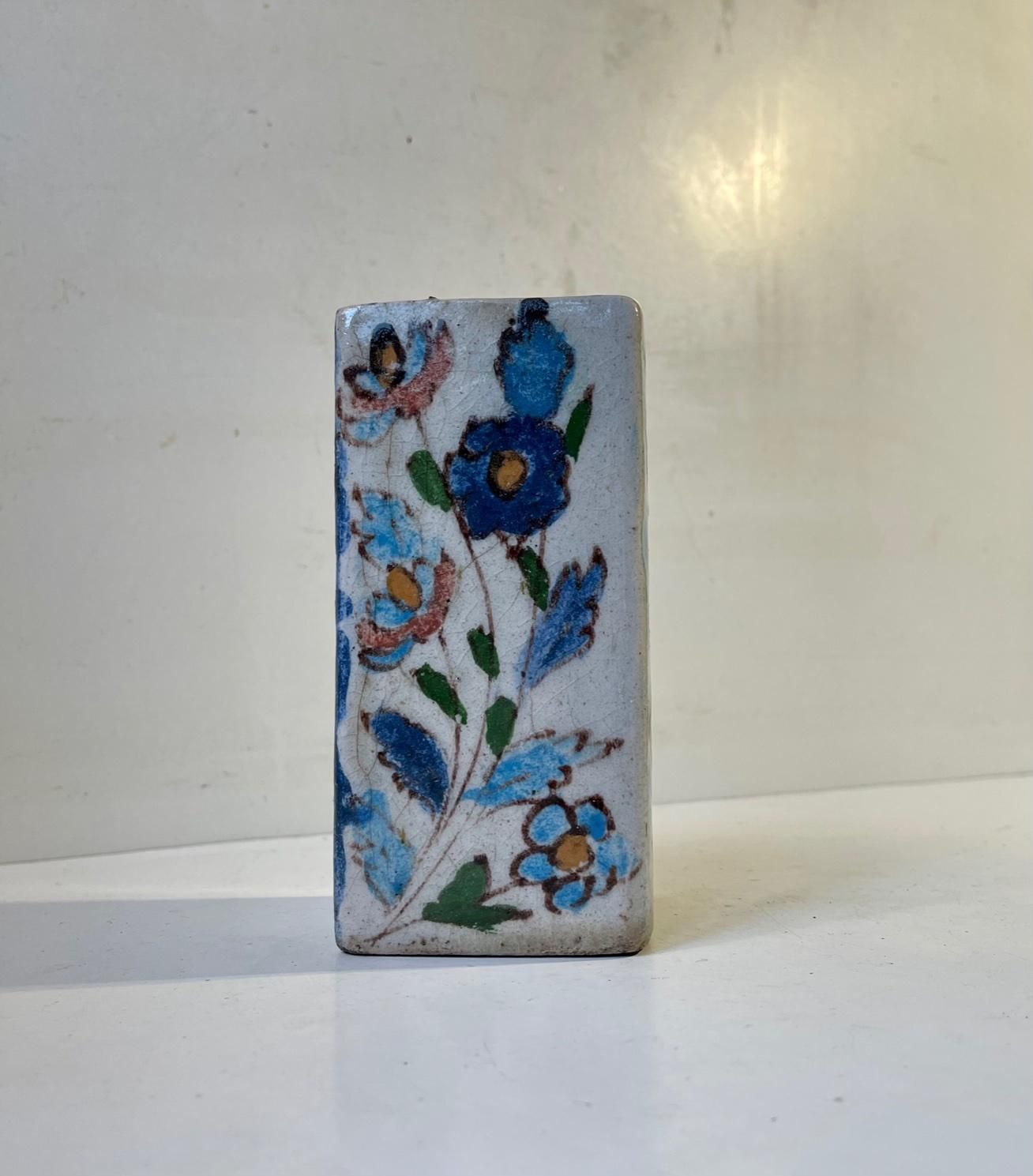Naive Italian Glazed Stoneware Vase In The Style Of Guido Gambone photo 475.0