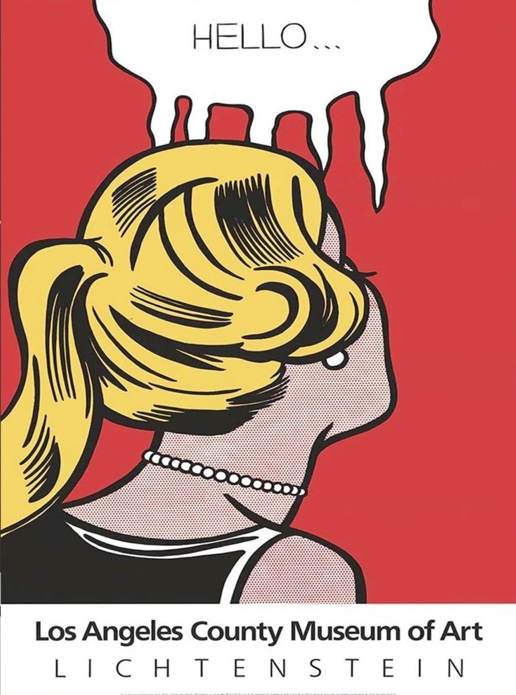 Roy Lichtenstein Los Angeles Original Vintage Poster