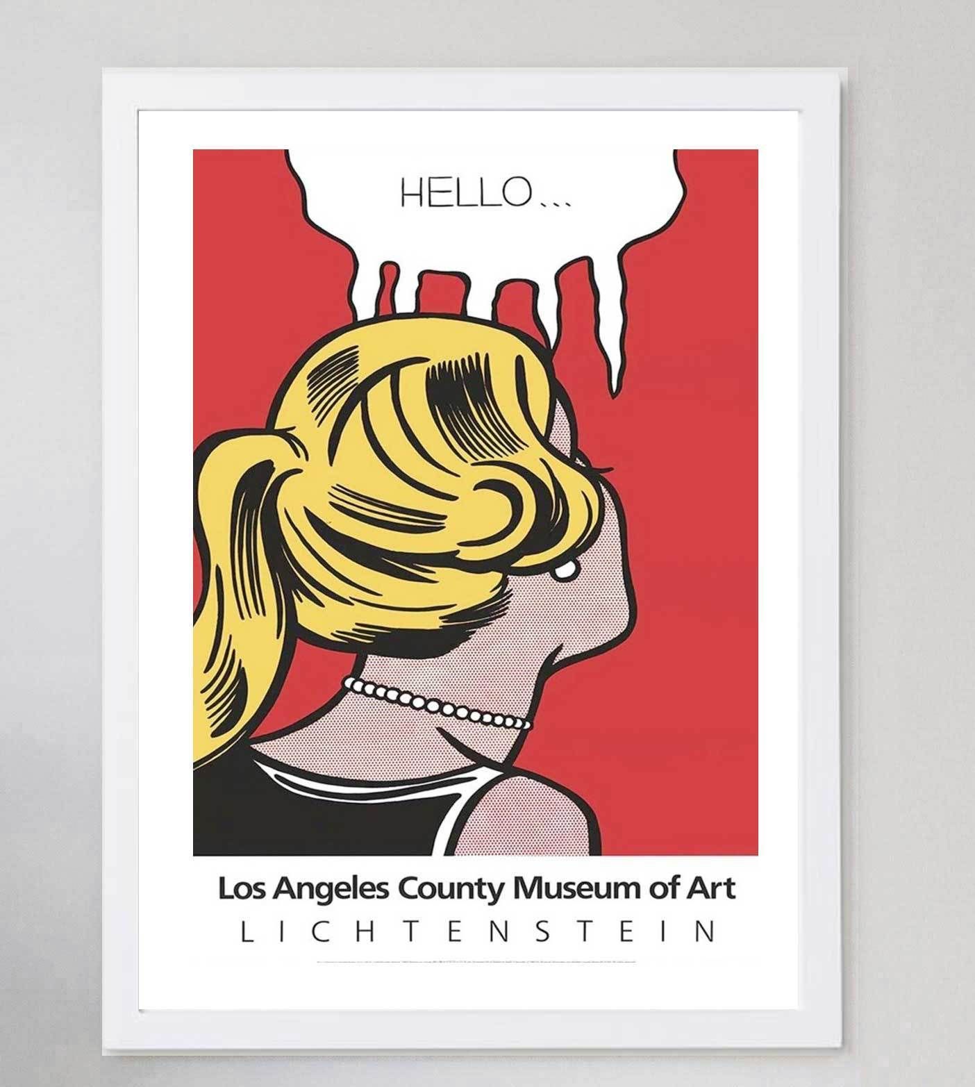 Roy Lichtenstein Los Angeles Original Vintage Poster photo for sale