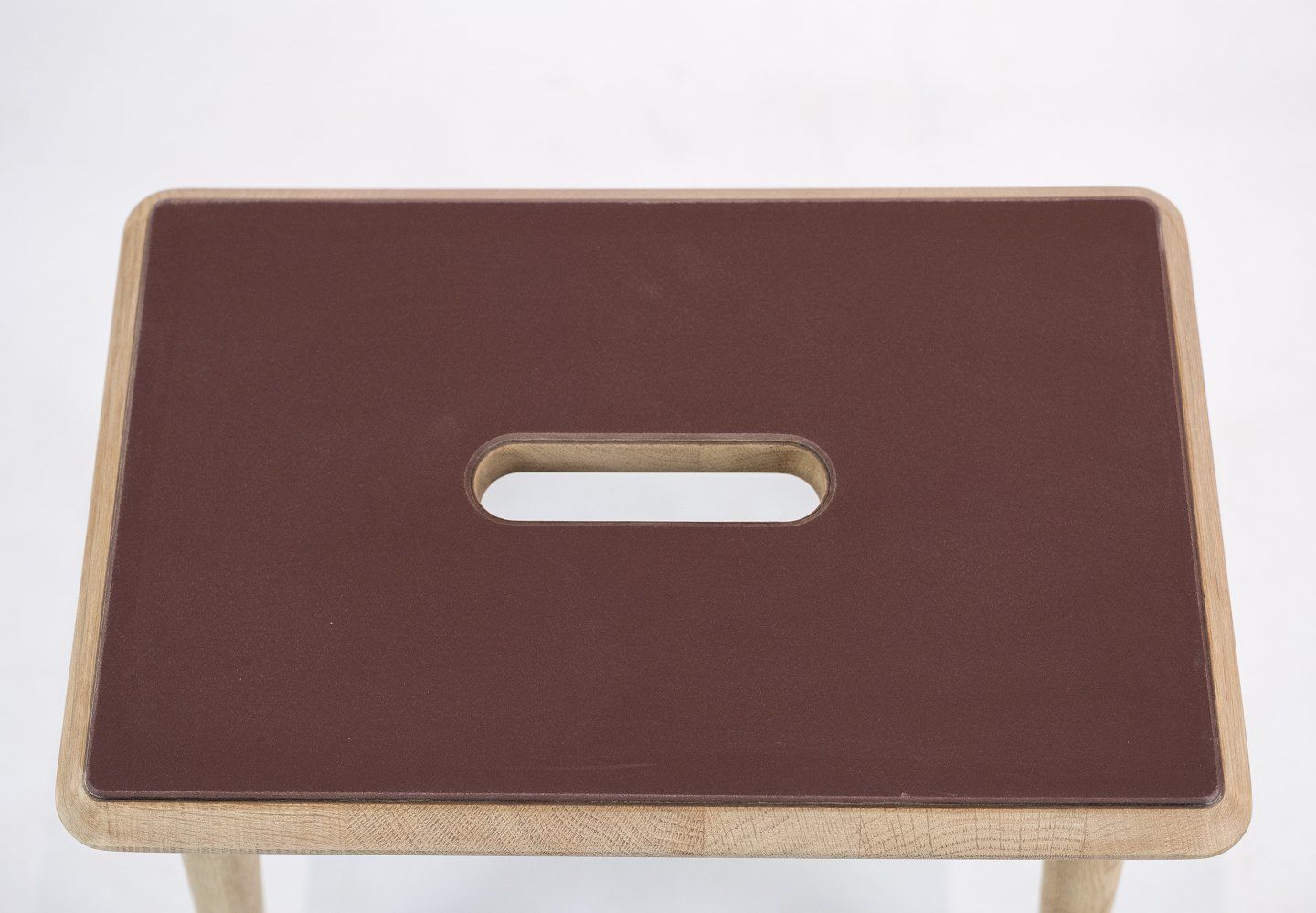 Stool With Brown Laminate Top And Legs Of Oak By Via Copenhagen photo 230.0