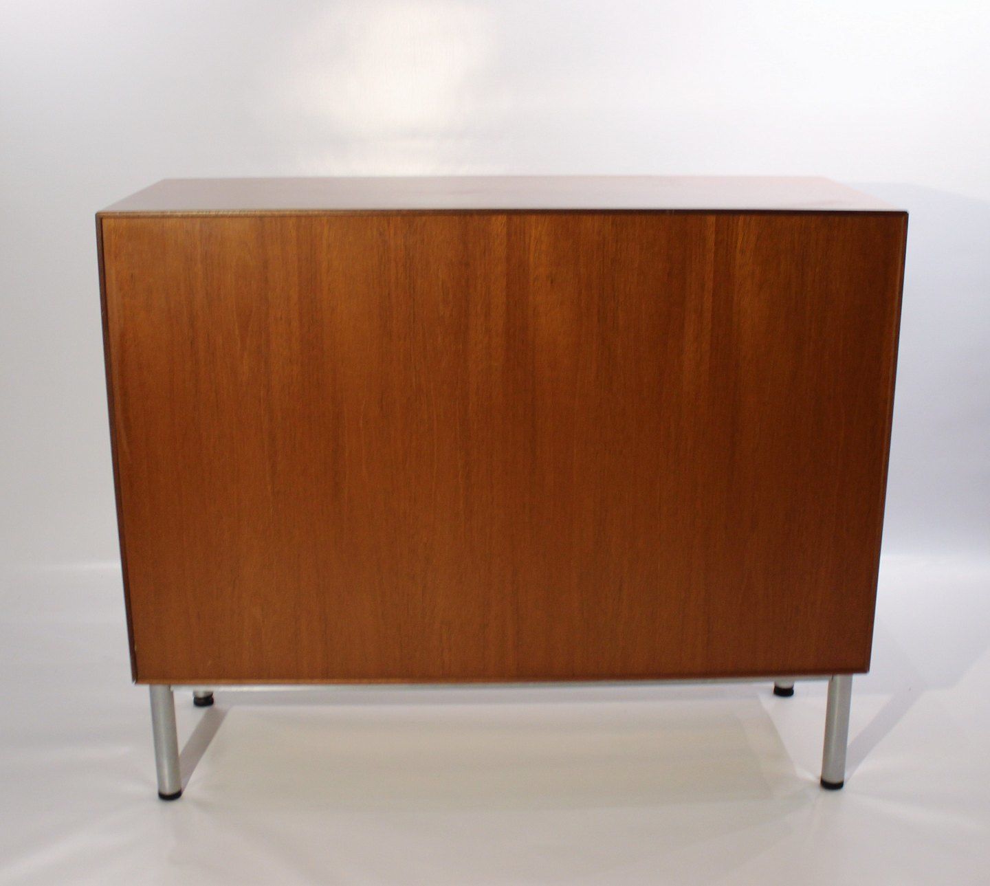 Cabinet With Sliding Doors In Light Mahogany Of Danish Design From The 1960s. photo for sale