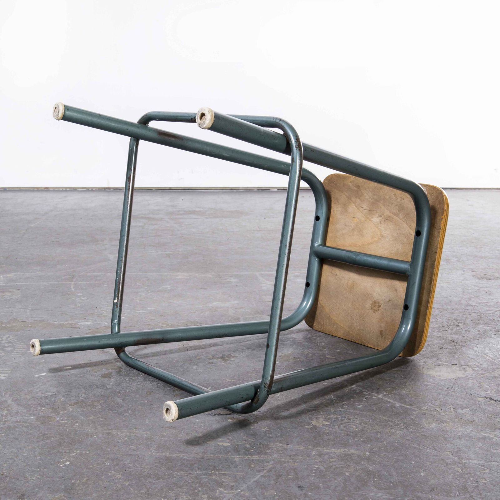 1950’s Mullca French Stools – Aqua Square Seat – Set Of Four photo buy
