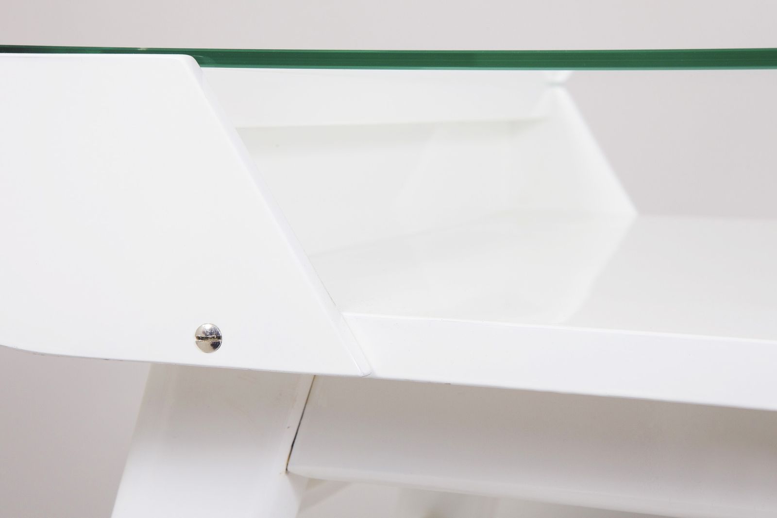 White Mid Century Table Made In ´50s Czechia. Designed By František Jirák. photo furniture