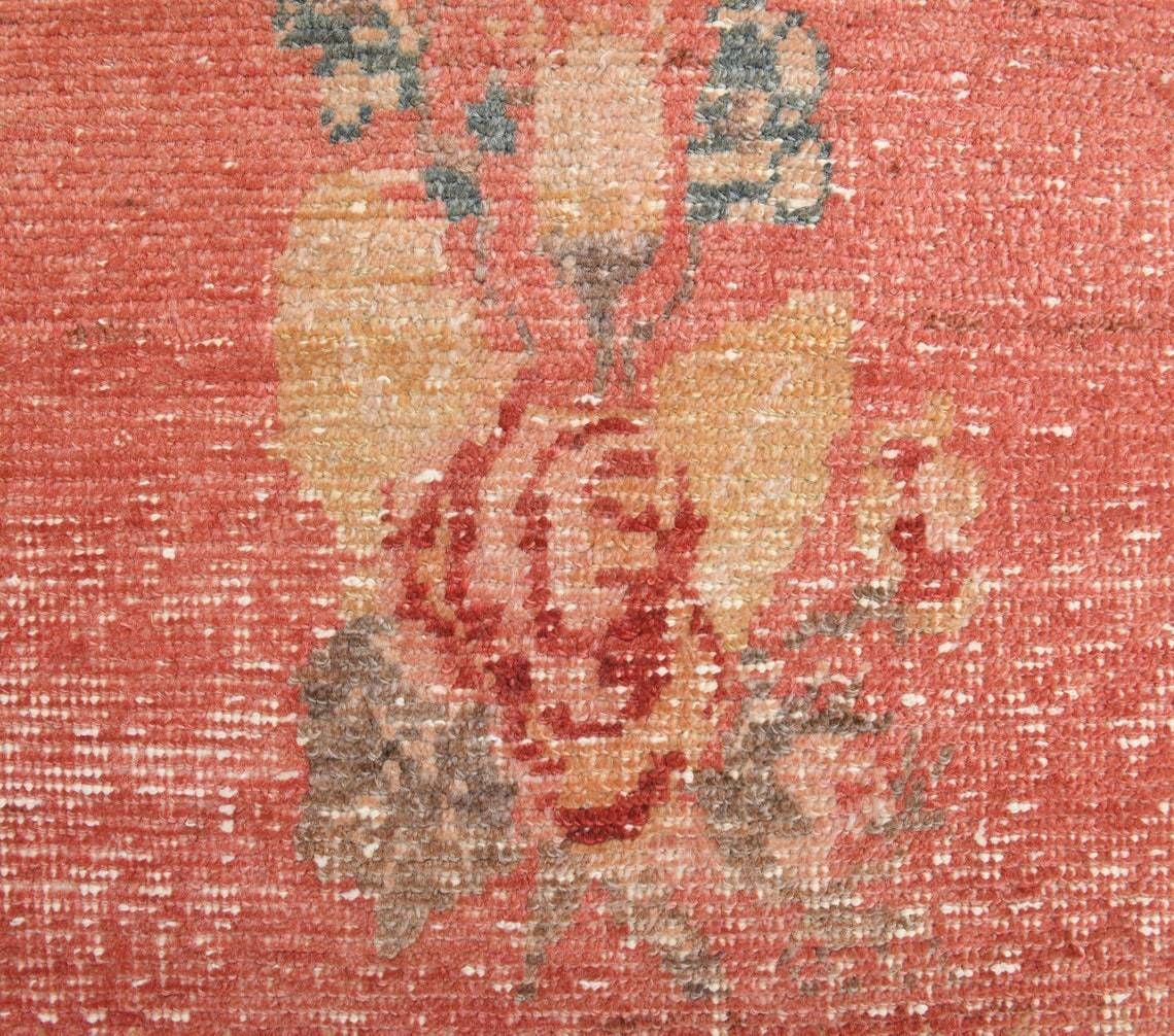 Turkish Rug Runner Oushak Runner Vintage Runner Rug Handmade Wool Carpet Farmhouse Decor Bohemian Red Hallway Rug Made In Turkey photo Textiles