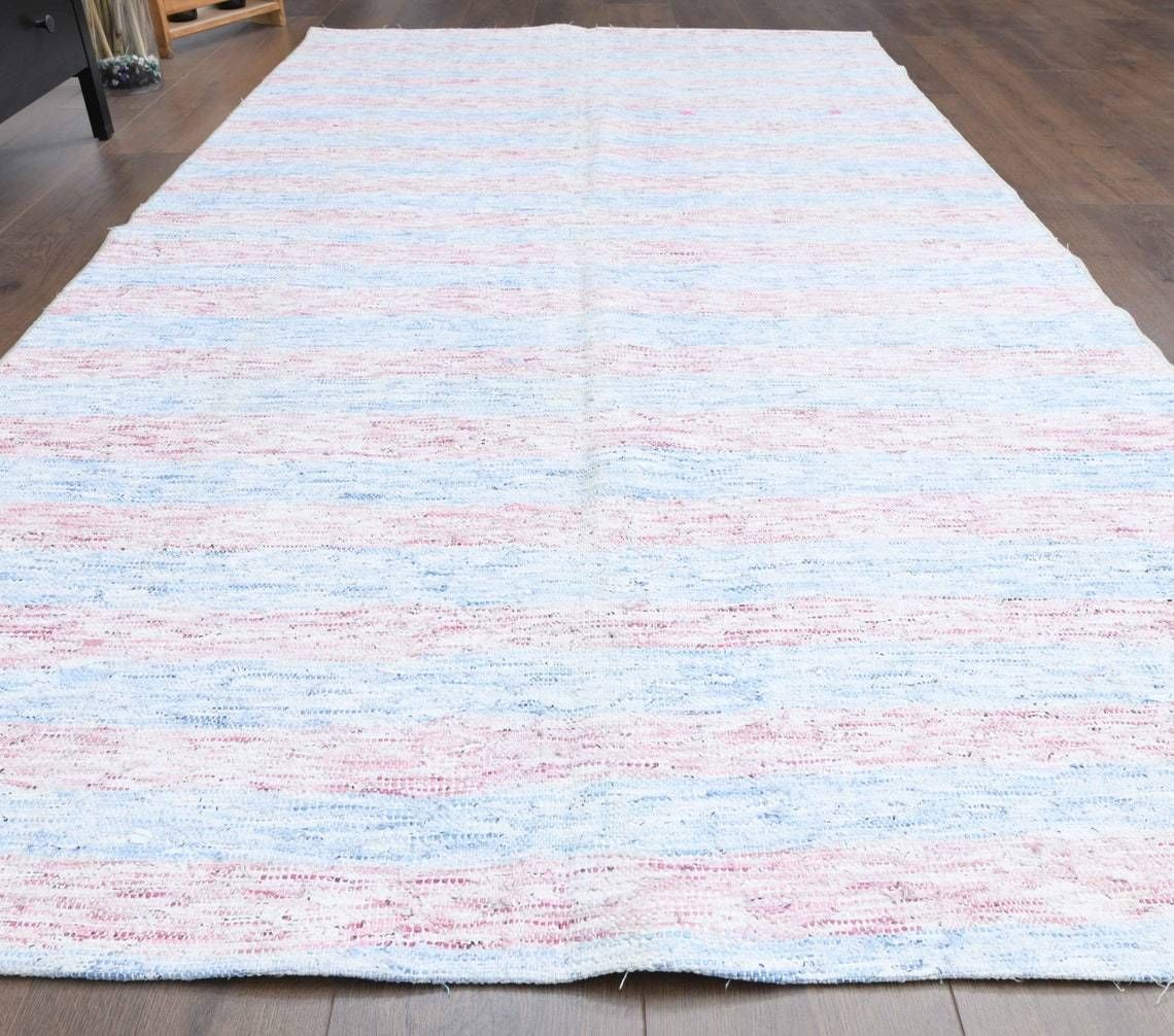 Vintage Turkish Kilim Area Rug Oushak Handmade Wool Rug Flatweave Rugs Farmhouse Decor Bohemian Made In Anatolia photo furniture