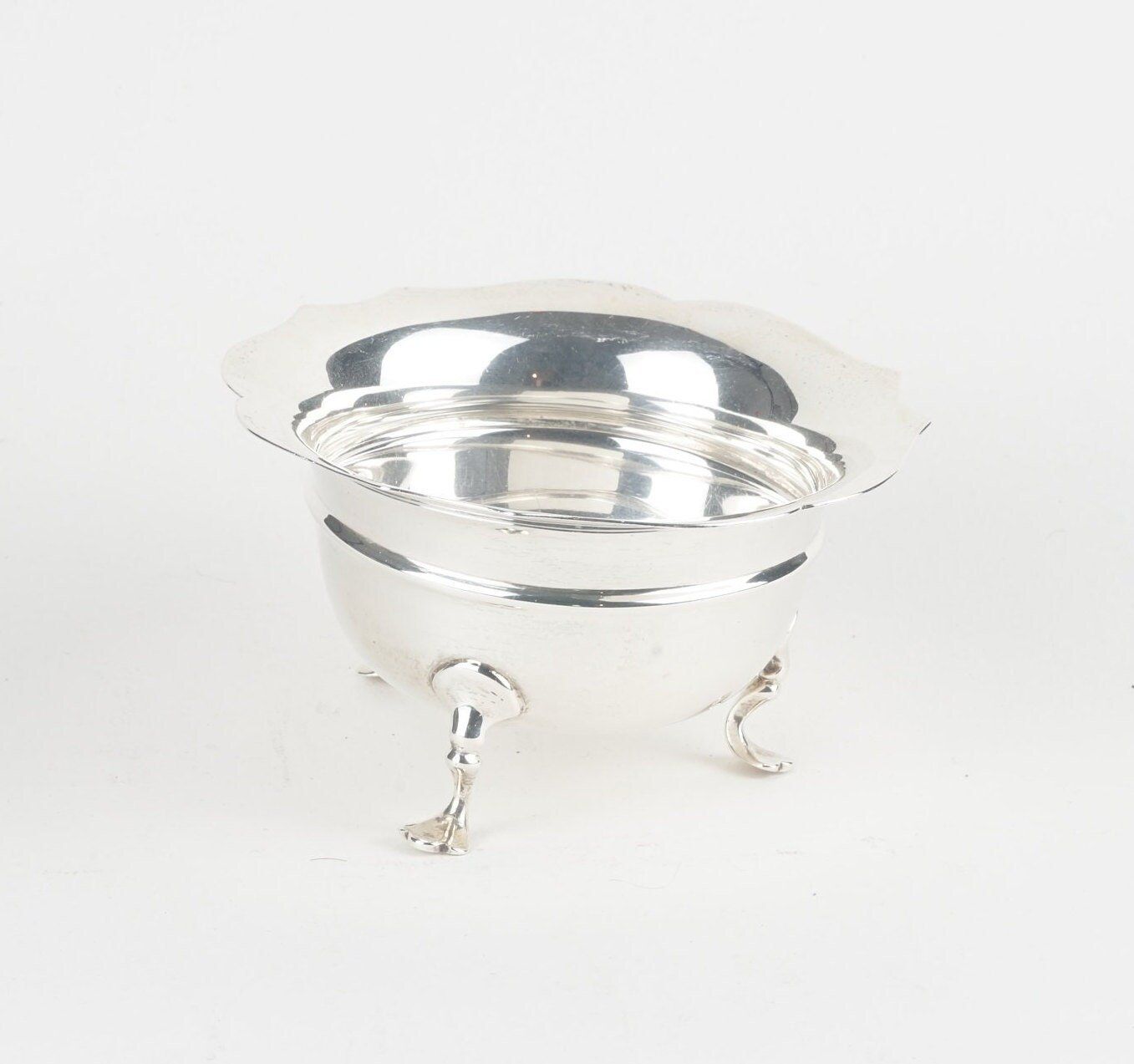 Antique Silver Bowl, Sweat Meat Dish Hallmarked 1909 photo Home Decor
