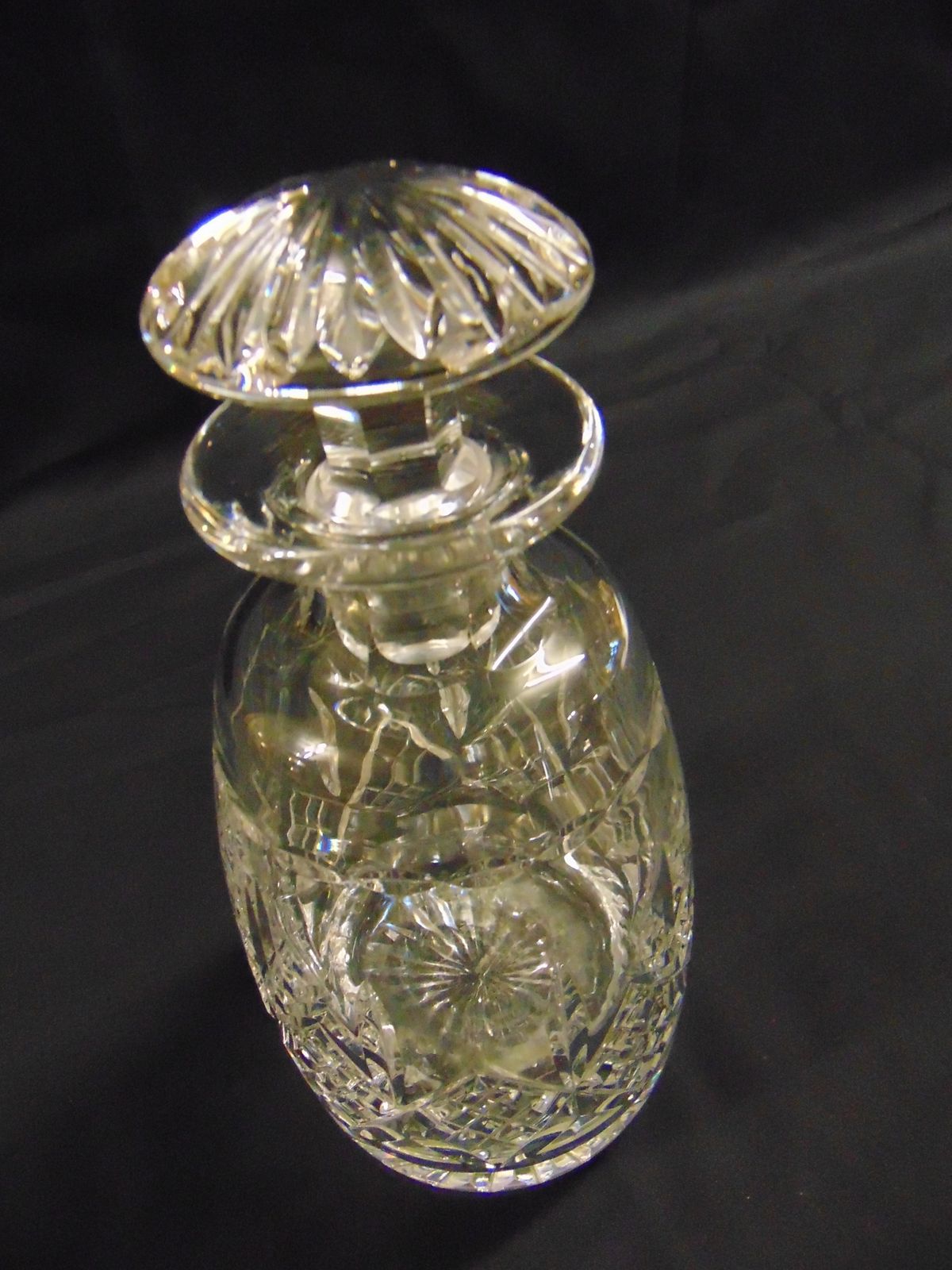 photo for sale Stuart Crystal Glengarry Cambridge Cut Crystal Mushroom Stopper Decanter