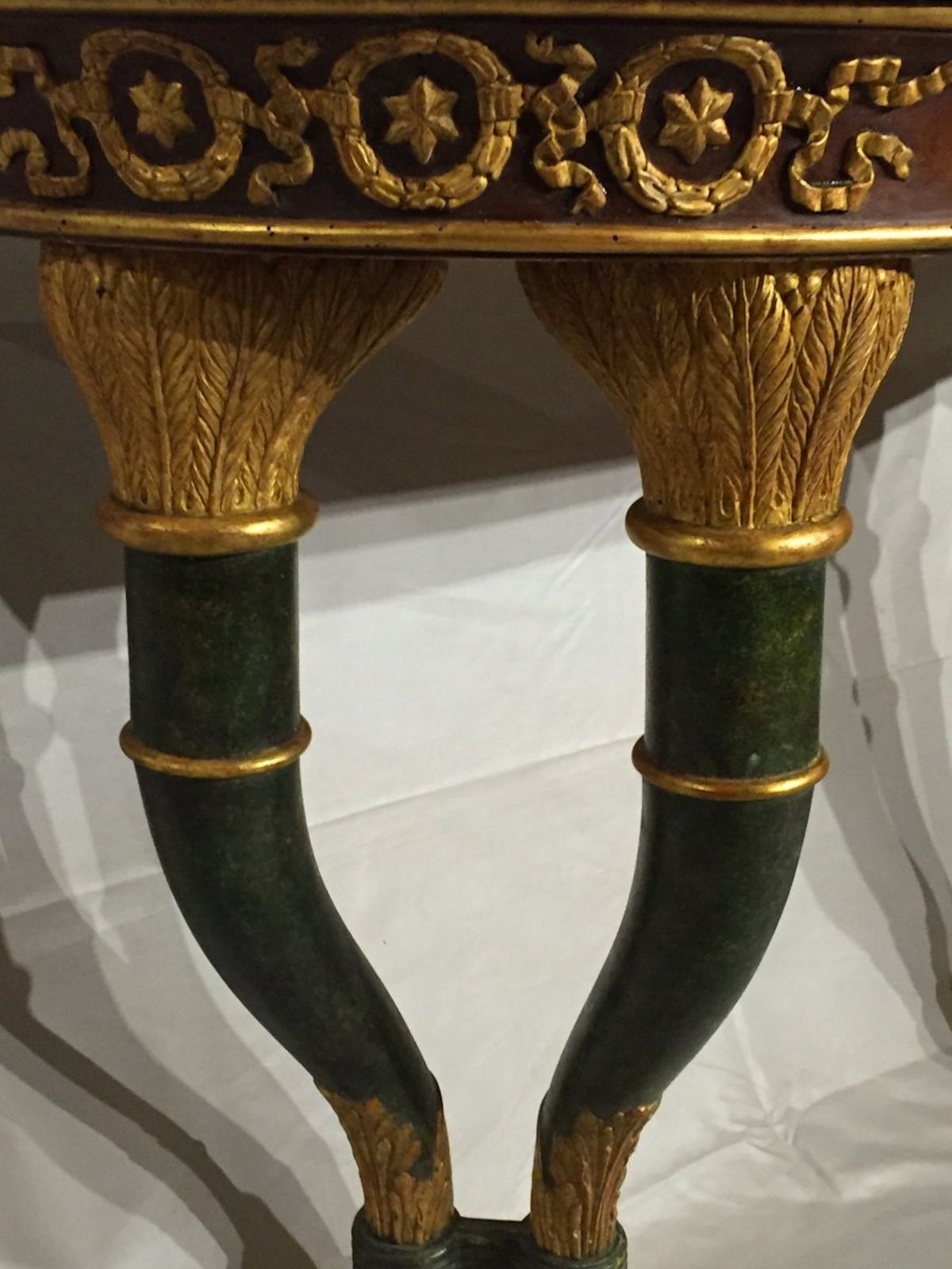 Pair Of Sicilians Consoles Made Of Wood With Gilding And Stucco, 19th Century photo buy