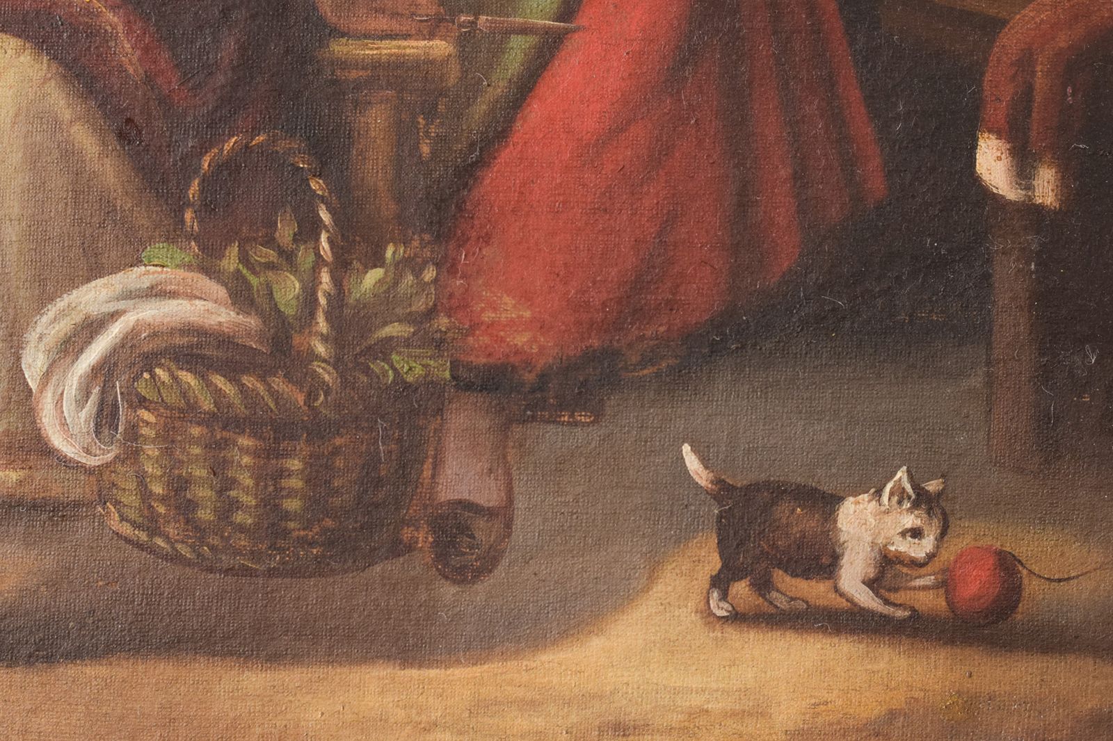 Frans Of Vlaams Schilderij In Golden Age Stijl Met Vrijagesscène photo 882.0
