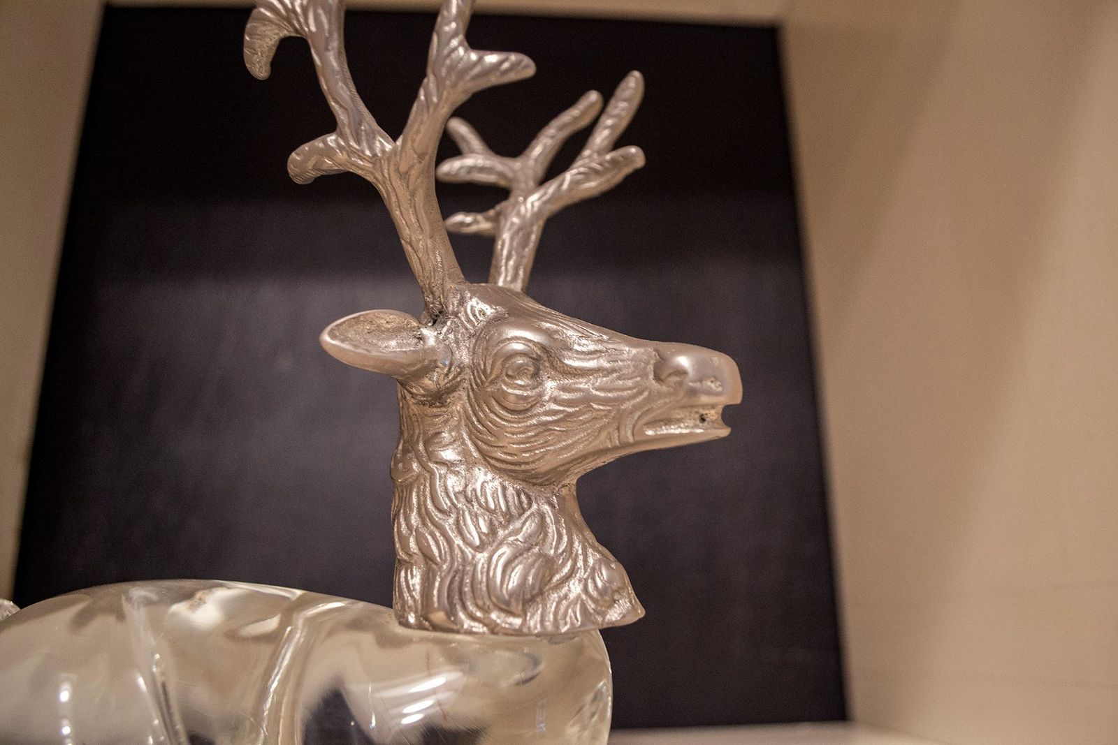 Deer In Murano Glass And Metal, Italy, 1970s photo Art