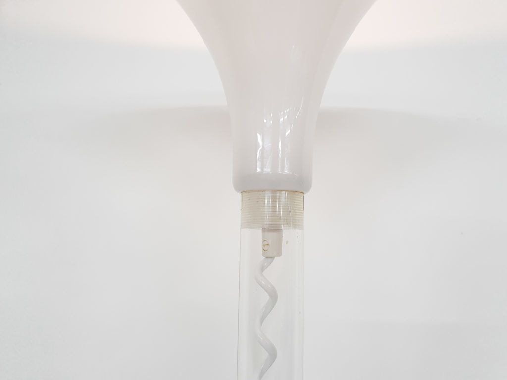White Plexi Floor Light By Harco Loor, The Netherlands photo for sale