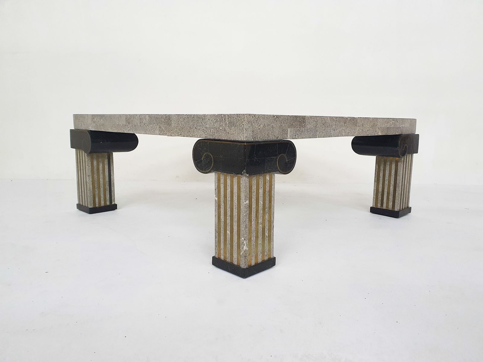 Maitland Smith Attrb. Tesselated Coffee Table, U.S.A, Jaren 1980 photo furniture