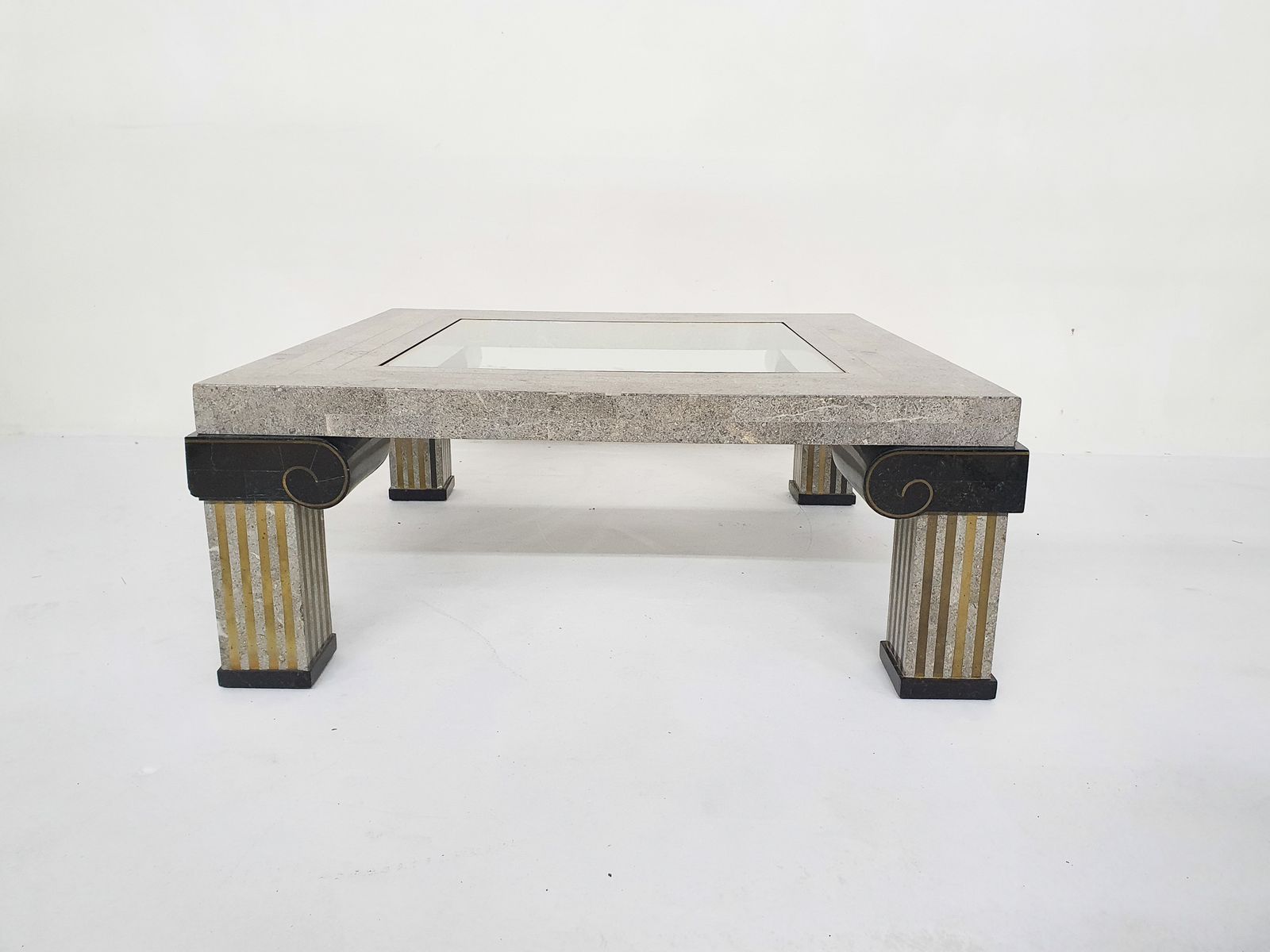 Maitland Smith Attrb. Tesselated Coffee Table, U.S.A, 1980's photo Furniture