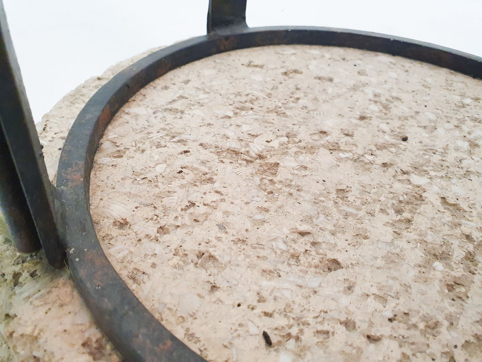 Lighting Impressive Italian Floor Light In Iron, Stone And Glass photo