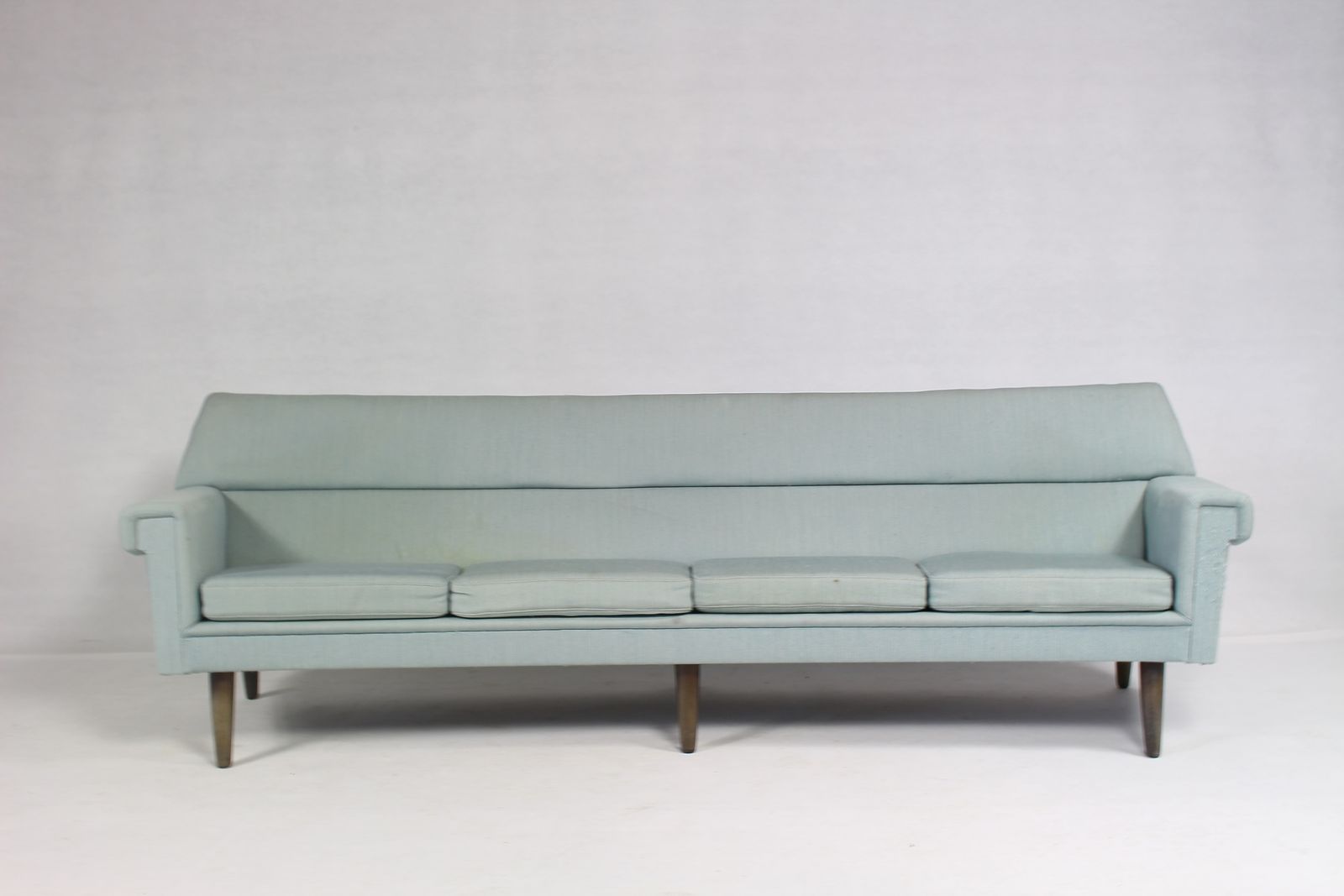 Vintage Danish Curved 4 Seater Sofa By Kurt østervig 1960s  photo for sale