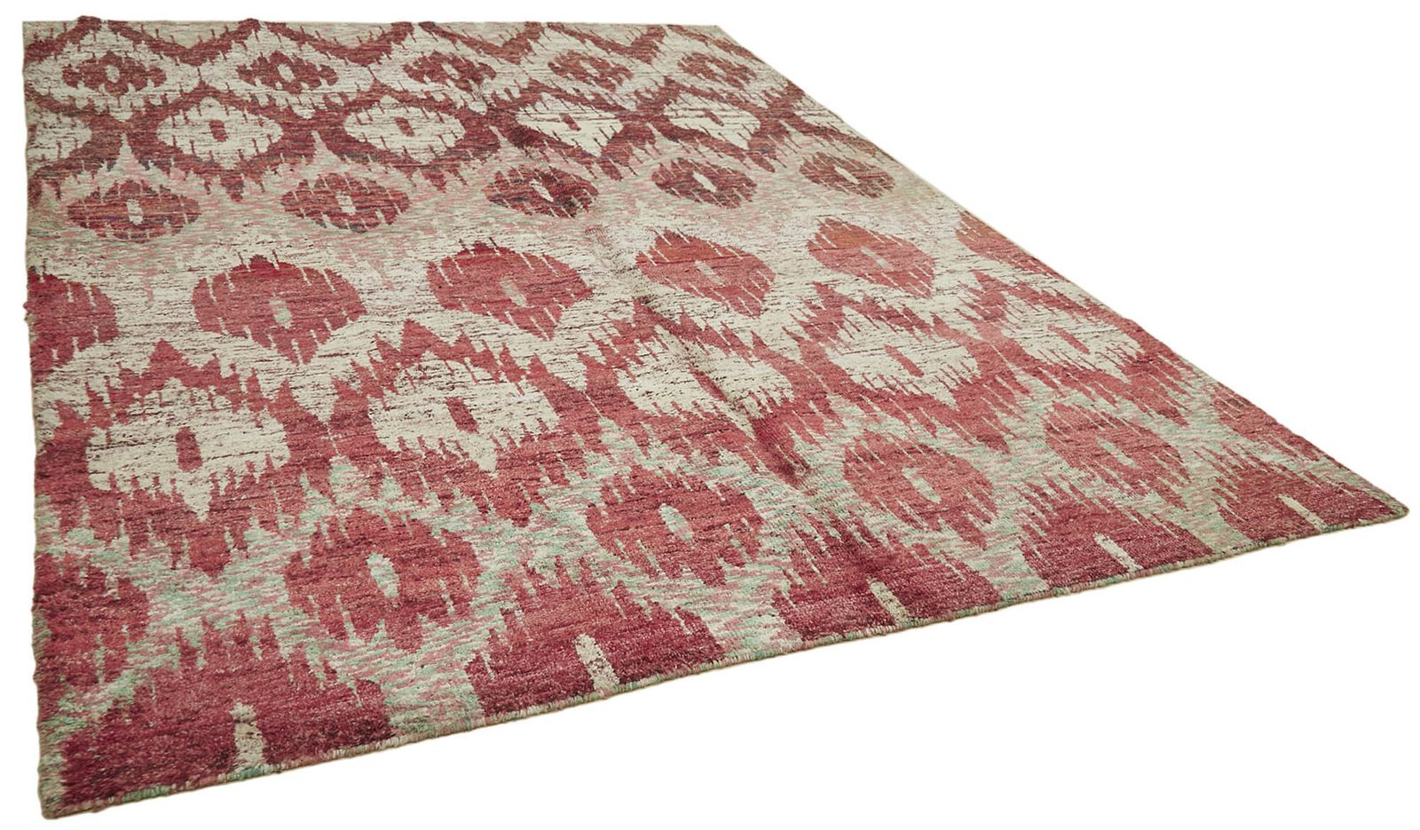 One Of A Kind Handmade 2000s 270 Cm X 358 Cm Red Moroccan Rug photo furniture