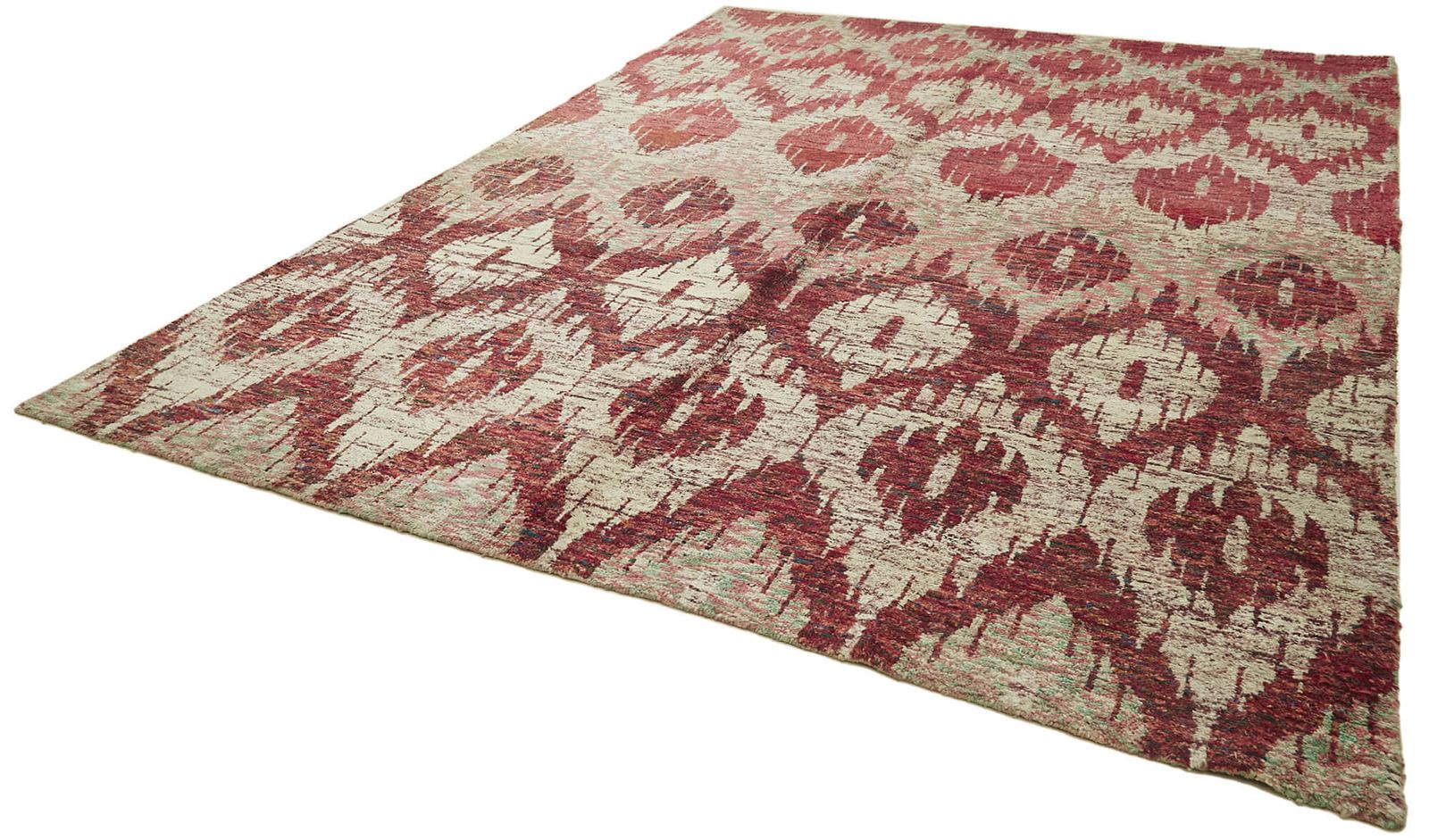 One Of A Kind Handmade 2000s 270 Cm X 358 Cm Red Moroccan Rug photo for sale