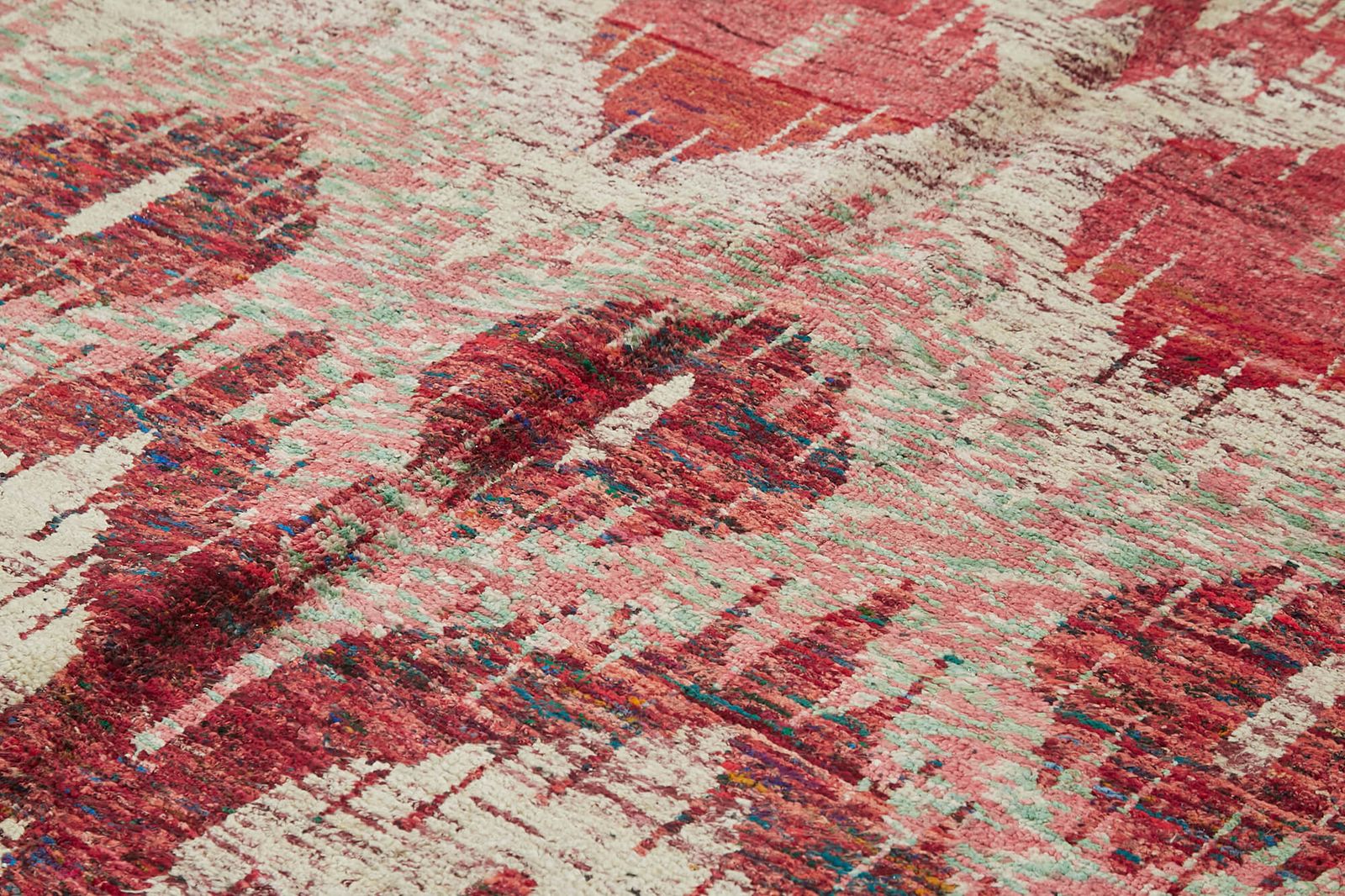 One Of A Kind Handmade 2000s 270 Cm X 358 Cm Red Moroccan Rug photo 3382.0