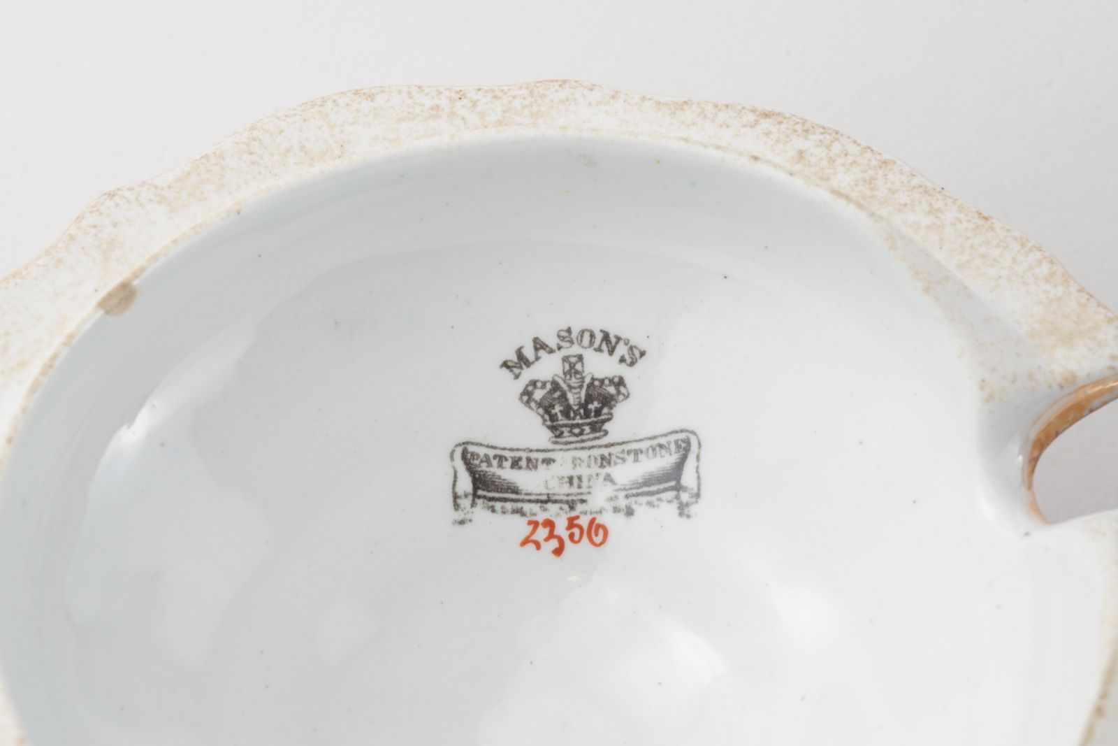 Very Early Mason's Ironstone Sauce Tureen & Lid, Dating To The Early 1800's photo vintage