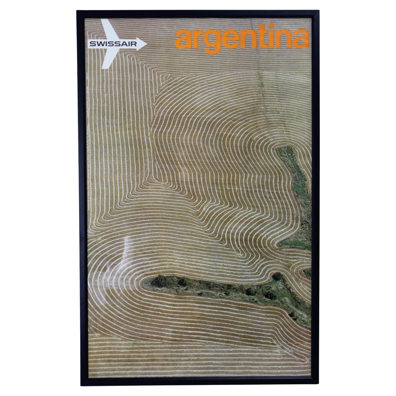 Original Travel Poster, Swissair Europe By Emil Schulthess & Hans Frei   1979