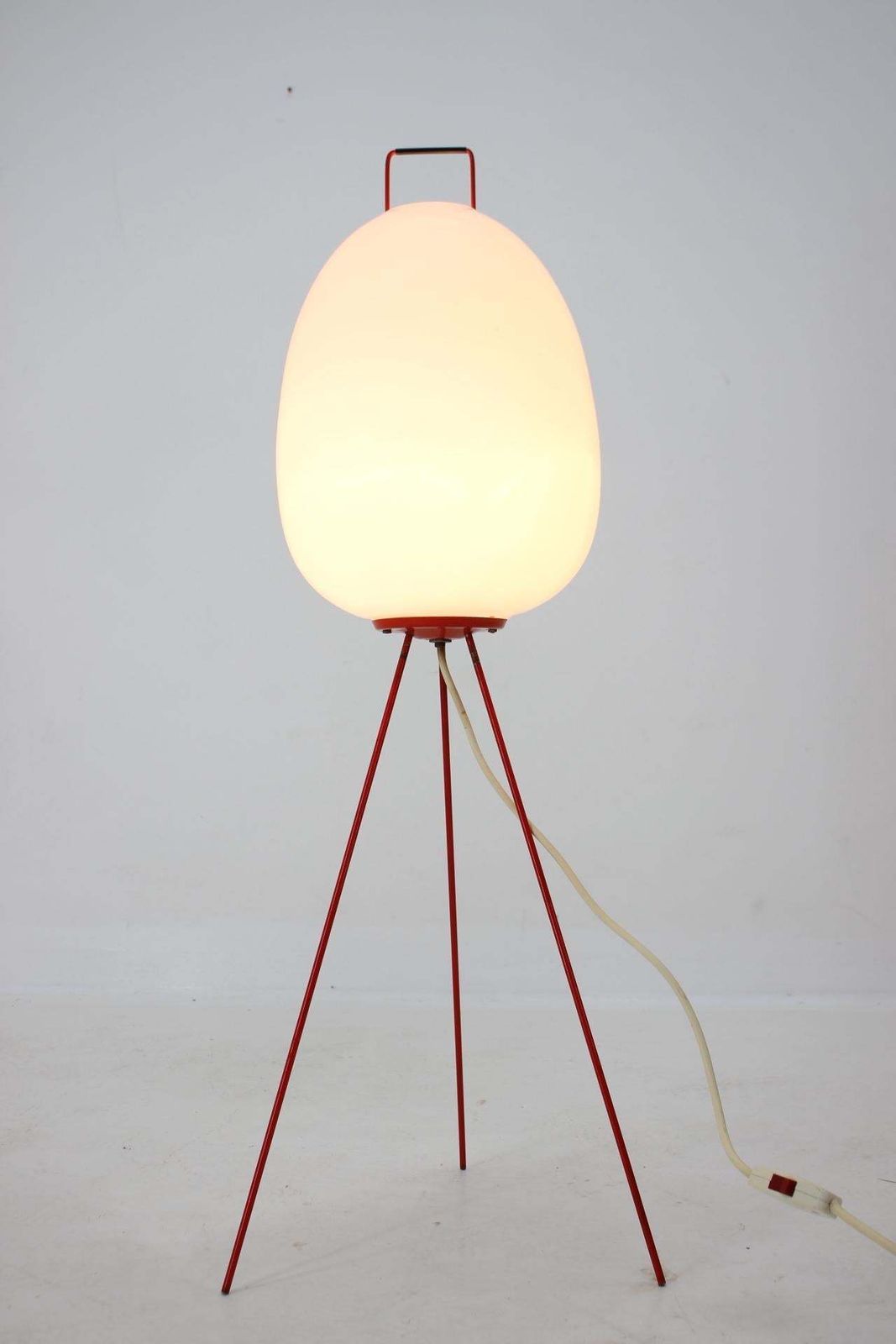 Very Rare Space Age Floor Lamp "Egg" By Josef Hůrka, 1960s photo furniture