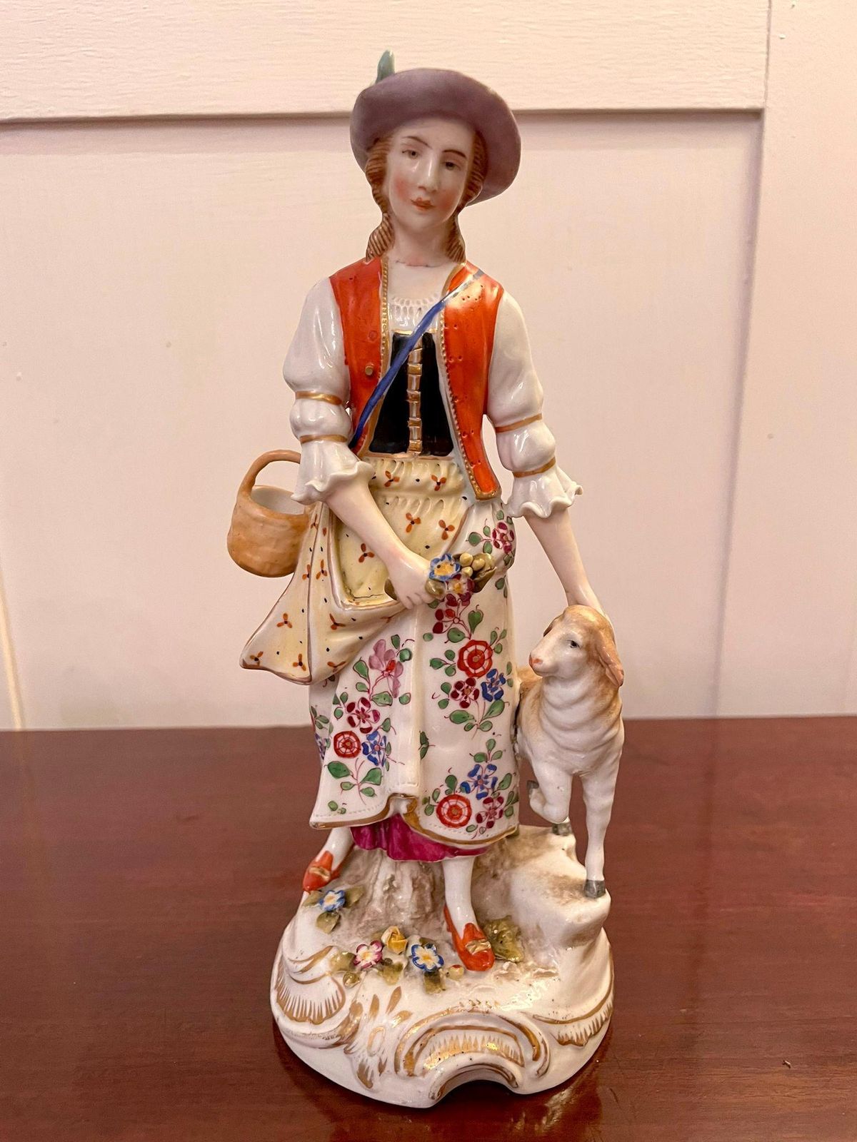 Pair Of Antique Victorian Continental Porcelain Figures photo for sale