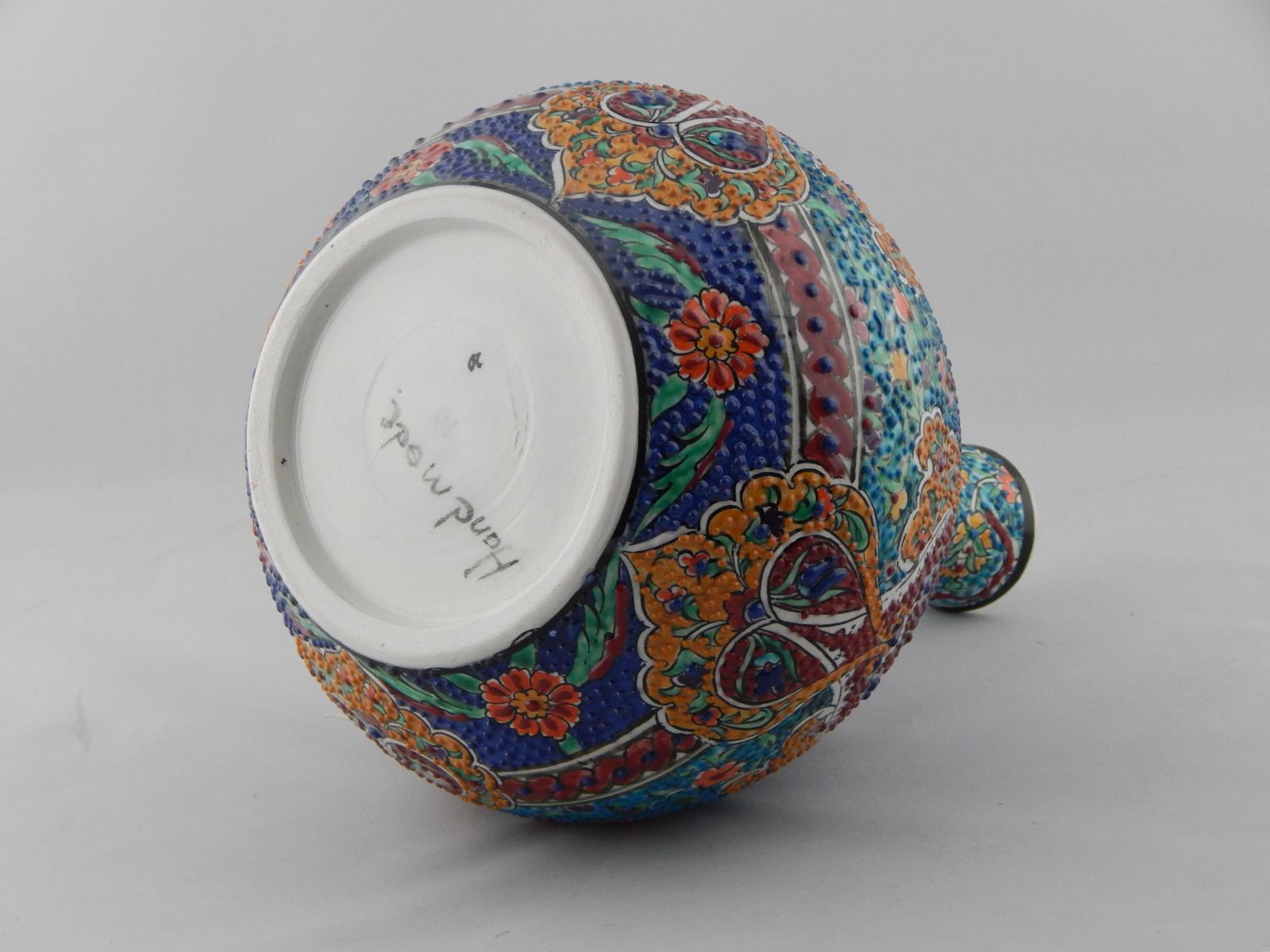 Unusual Turkish Ceramic Vase, 2000s photo Home Decor